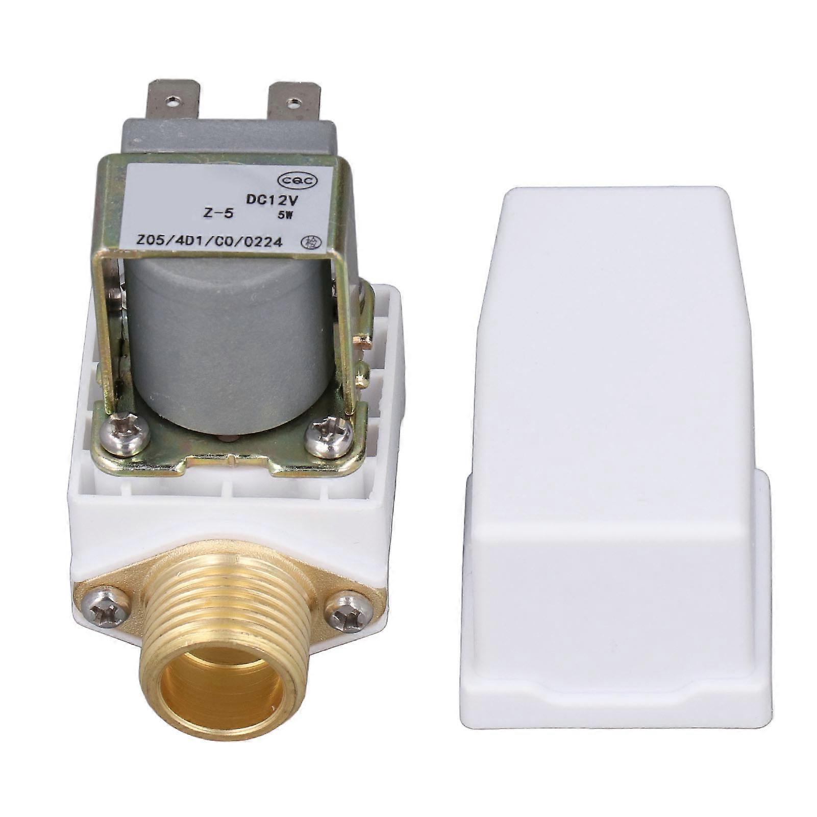 Water Inlet Sole Valve 1/2 Inch Thread 0.02‑0.8Mpa Water Inlet Valve with Anti Backflow Function DC12V