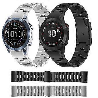 For Garmin Fenix 6 Sapphire GPS 22mm Titanium Alloy Quick Release Watch Band