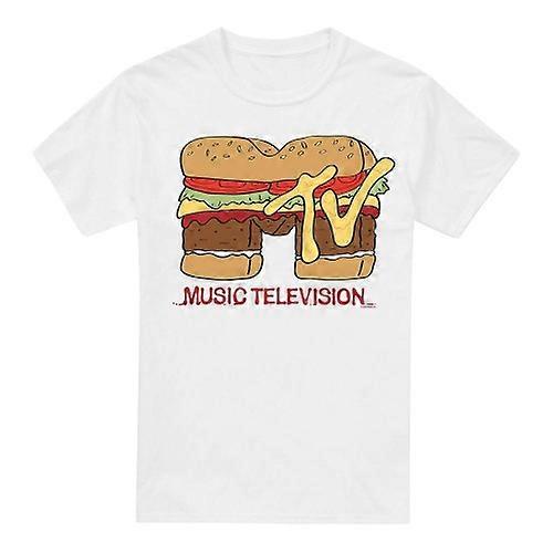 MTV Mens Hamburger Logo T-Shirt
