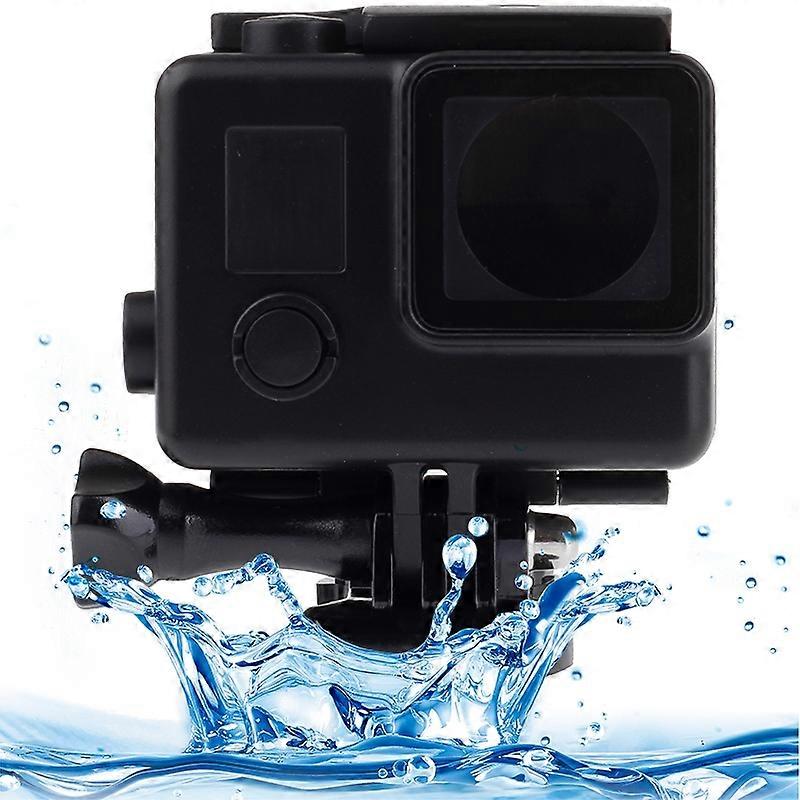 Black Edition Waterproof Housing Protective Case with Buckle Basic Mount for GoPro HERO4 /3+, Waterproof Depth: 10m