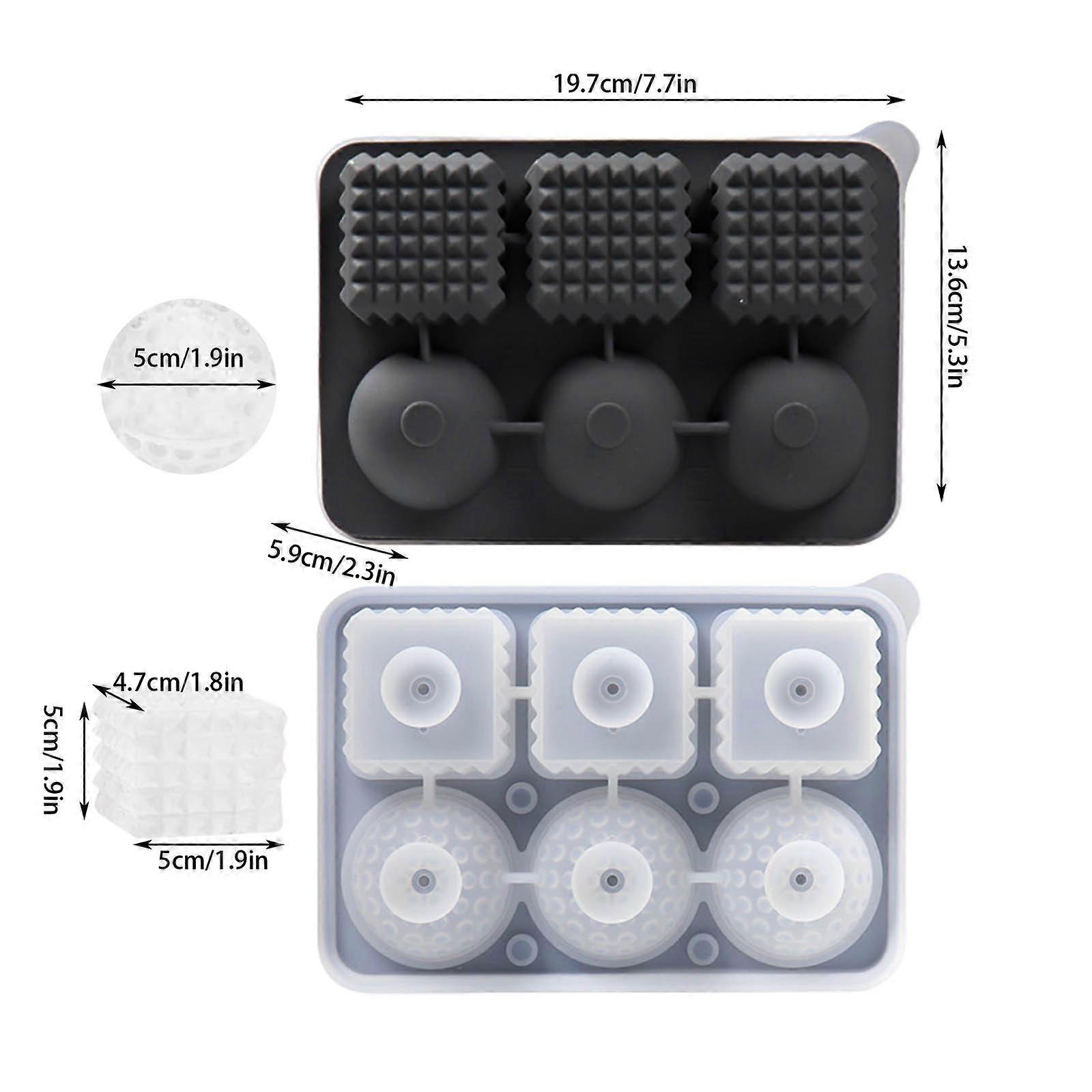 Ice Tray With Ice Compartment Convenient Ice Tray Unique Mould With Lid Ice For Chilling Beverage Shatterproof