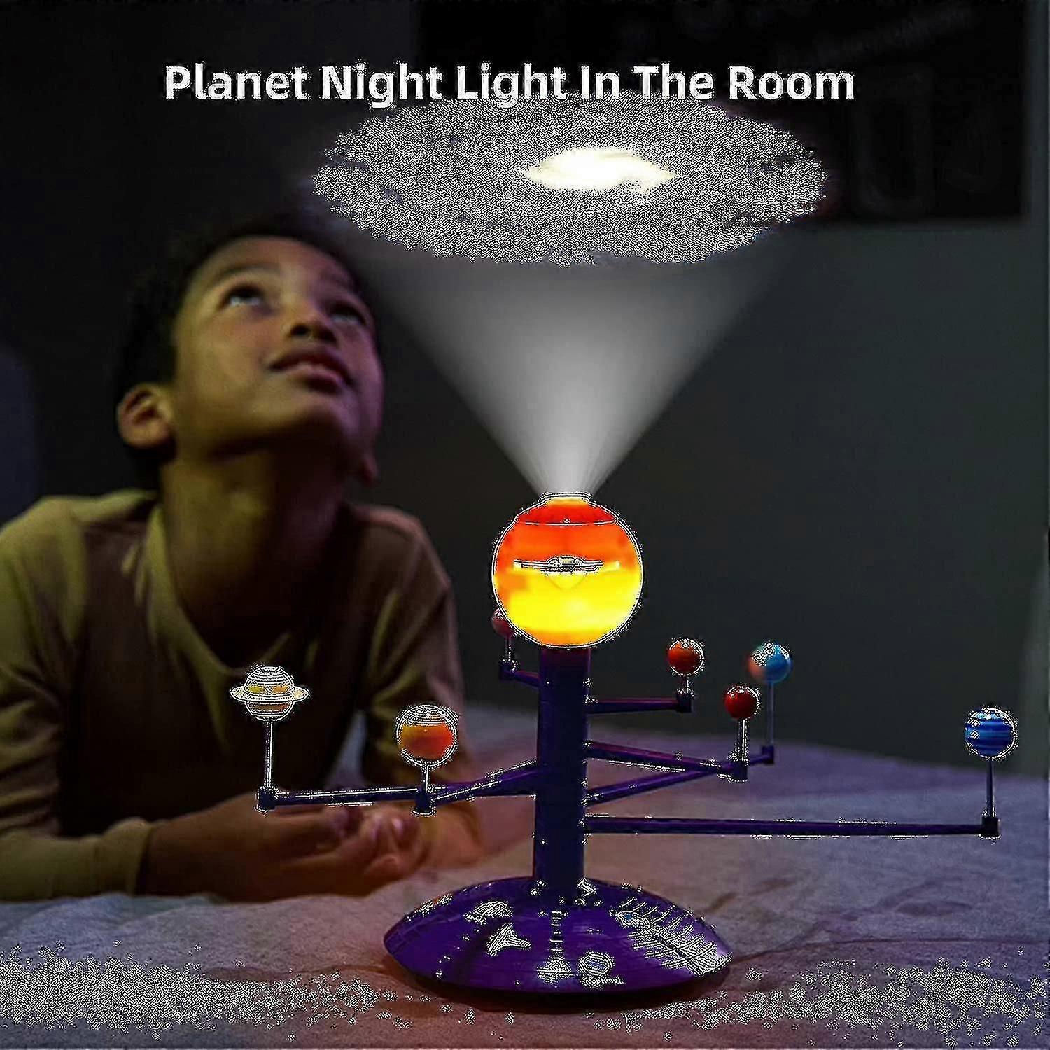 Solar System For Kids, Talking Astronomy Solar System Model Kit, Planetarium Projector With 8 Planet