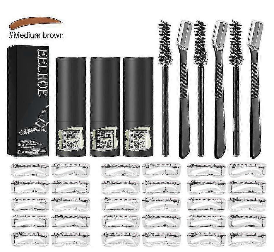 Eyebrow Print Set Natural Hairline Powder Fast Eyebrow Card Lazy Natural Eyebrow Makeup