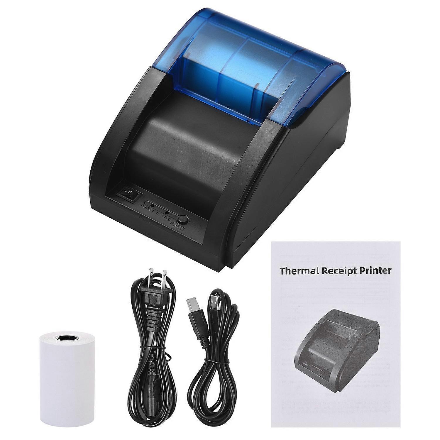 58mm Desktop Receipt Printer POS Printer Direct Thermal Printing Compatible with Android/iOS/Windows