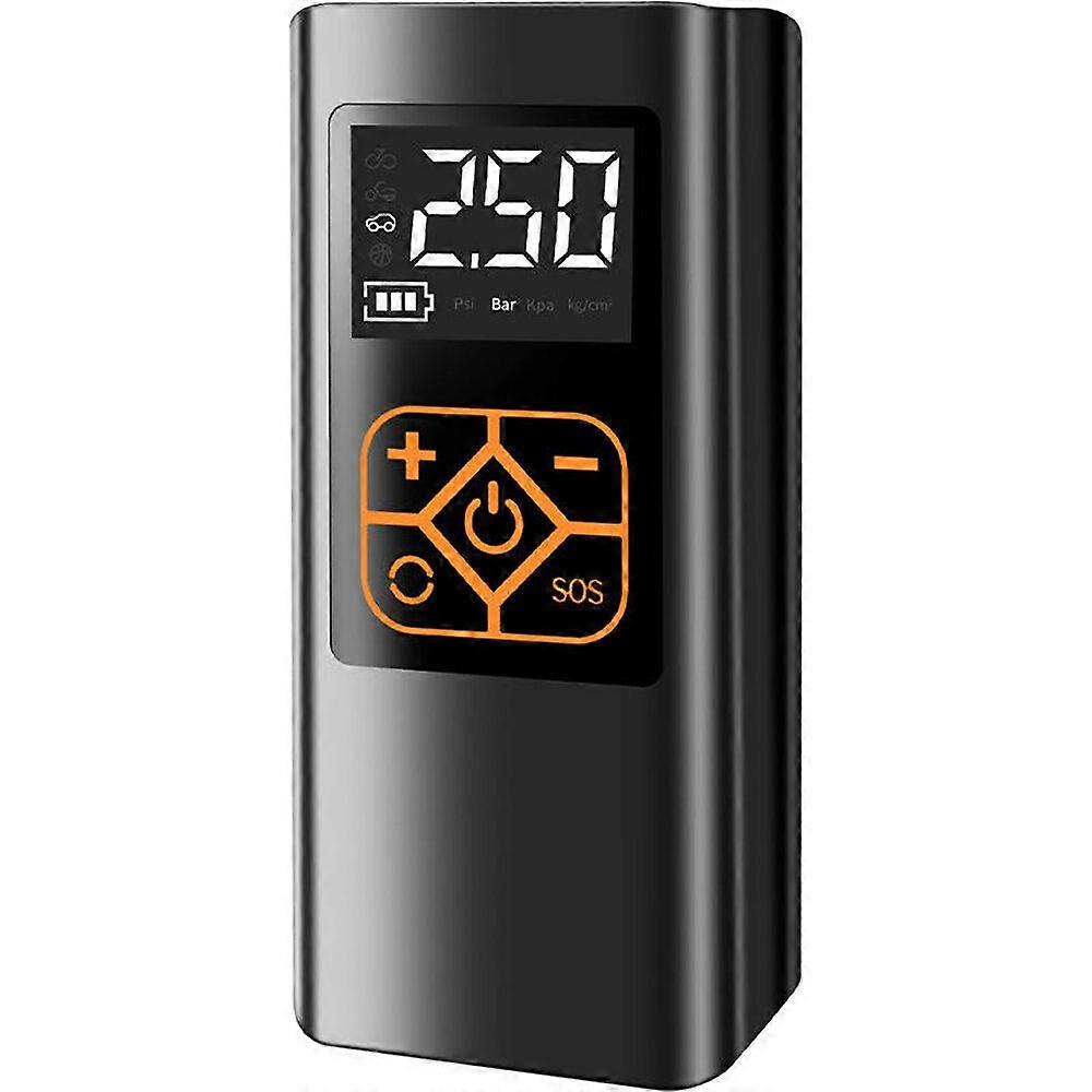 7,4 V 60 W Tragbare Autoreifen Luftpumpe Wiederaufladbare LCD-Anzeige Auto Luftkompressor Inflator Weg Kompatible Motorräder Fahrrad Boot Reifen