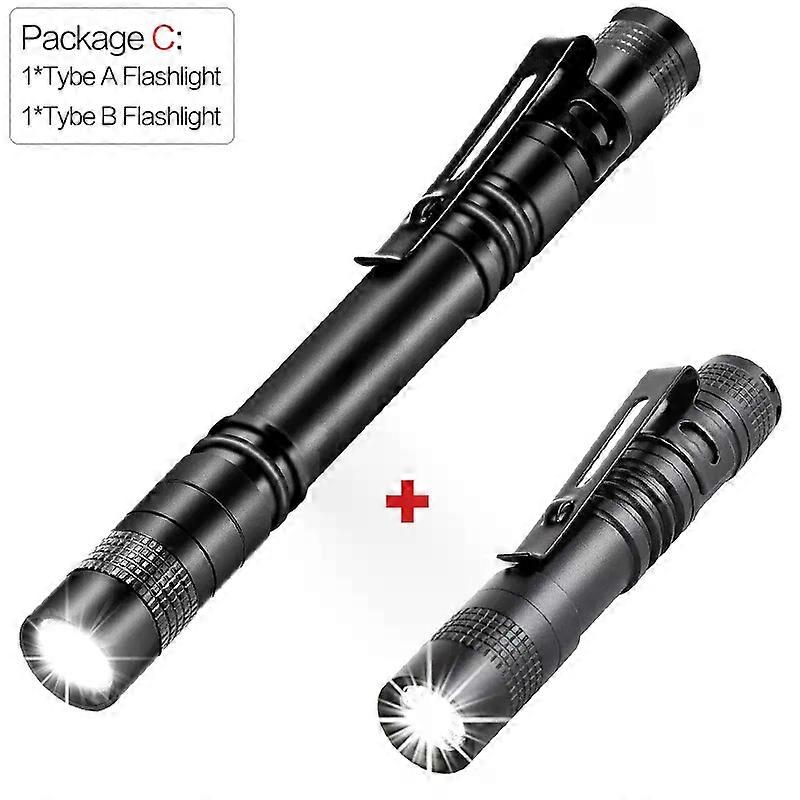Mini Portable LED Flashlight Pocket Ultra Bright High Lumens Handheld Pen Light linterna led Torch for Camping Outdoor Emergency