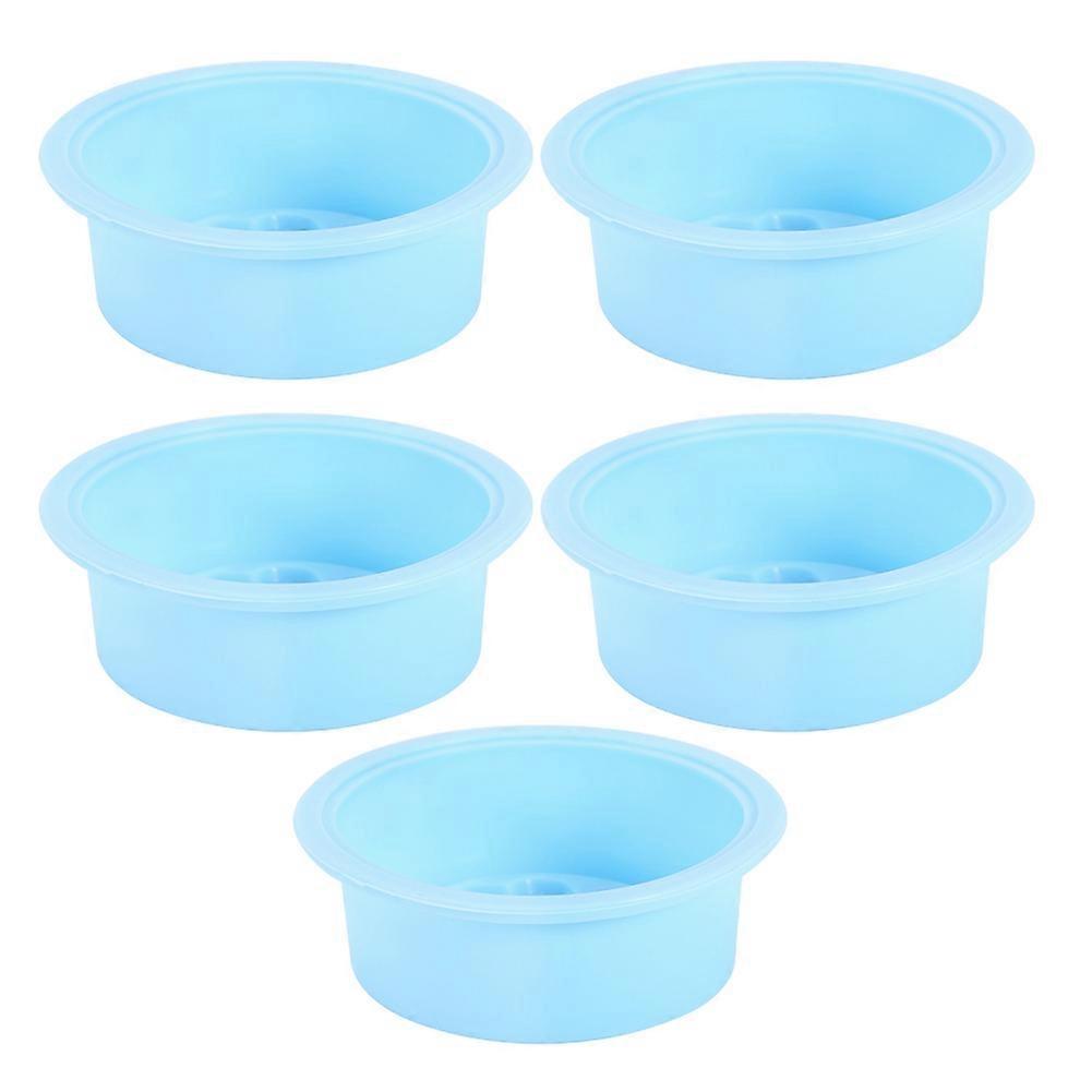 DIY Silicone 3D Round Shape Soap Mold Fondant Cake Chocolate Baking Mould DecorationSky Blue