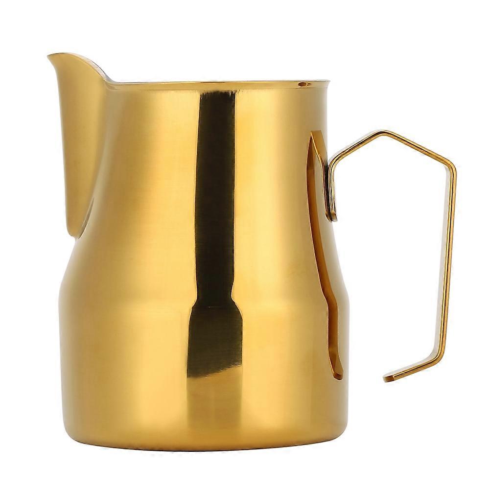 Stainless Steel Espresso Frothing Pitcher Jug for Latte Art - 12oz Milk Jug for Home Coffee Brewing