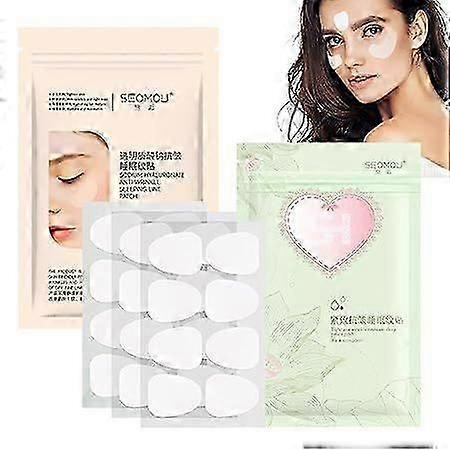 ExquisitePack of 48 Anti-Wrinkle Plasters, Wrinkle Plasters, Wrinkle Plasters Night, for Laughter Wrinkles Around The Eyes, Smoothing the Forehead, Sm