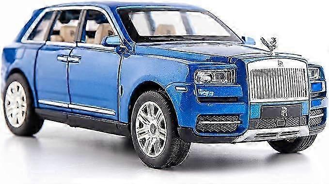1/24 مقياس رولز رويس كولينان SUV نموذج لعبة السيارة، سبائك الزنك سحب لعبة دييكاست السيارات مع الصوت والضوء للأطفال صبي فتاة هدية (أسود)
