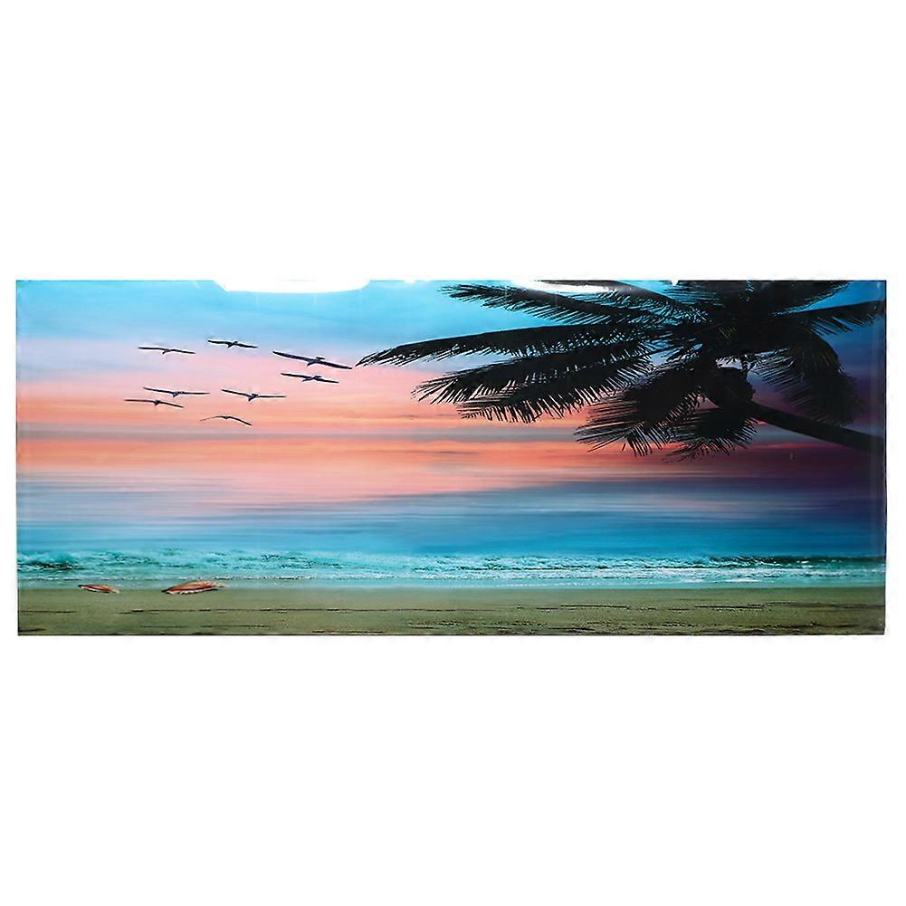 Seaside Sunset Clouds PVC Aquarium Background Poster Sticker Decoration