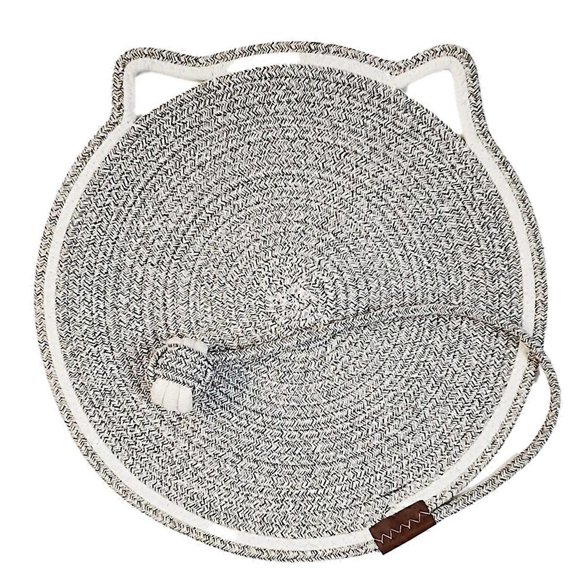 Cotton Rope Board Cat Scratching Post Mat Bed Mat,D