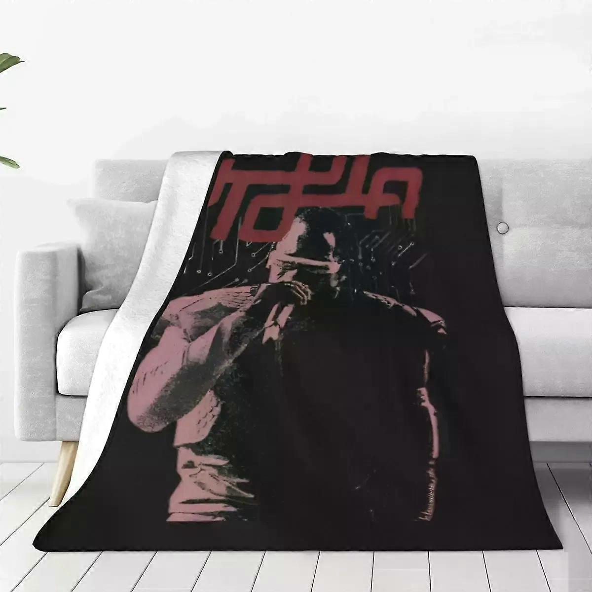 Travised Utopia Blankets Rapper Music Flannel Novelty Soft Throw Blanket for Bedspread Decoration