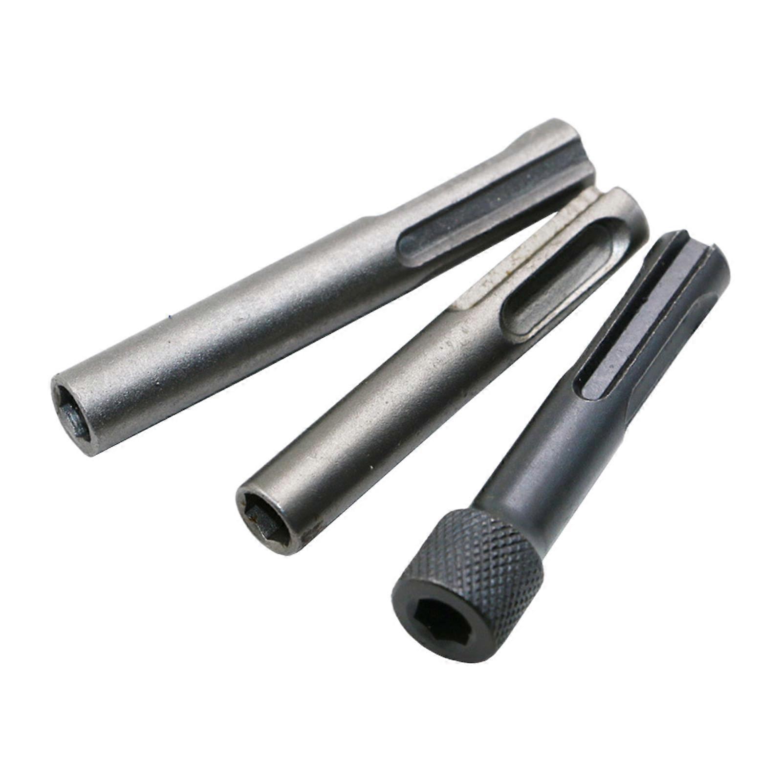 3x SDS Socket Adapter Set Socket Nut 1/4" Hex Shank Screwdriver Bit Holder