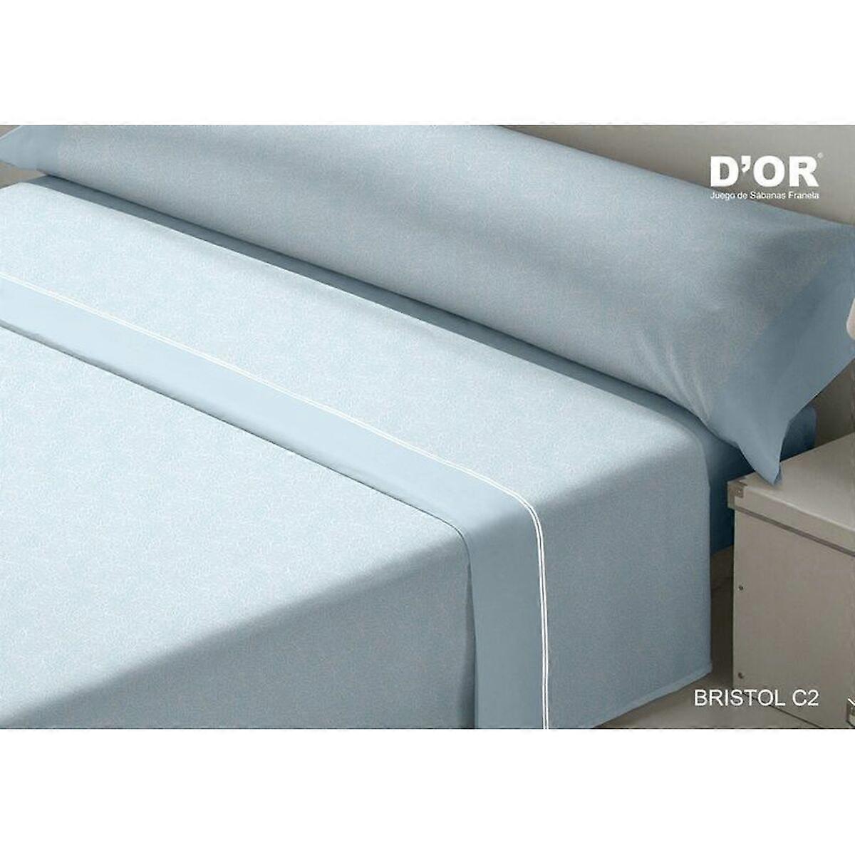 Bedding Set D'Or BRISTOL Blue Single Mattress Franela