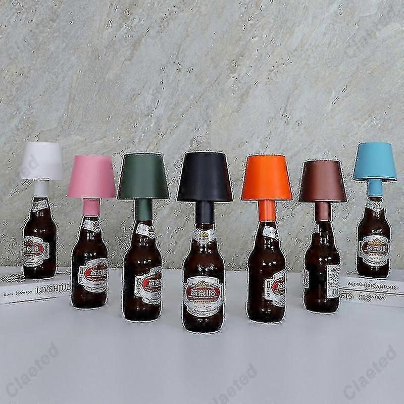 Led Wine Bottle Lamp Head Table Lamp Removable And Removable Portable Charging Decoration For Bar Cafe Atmosphere Night Light