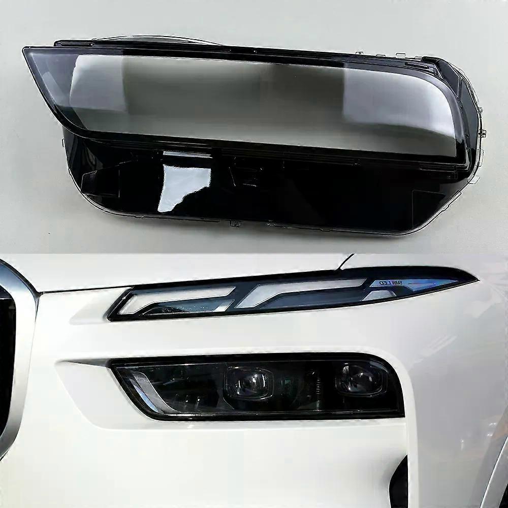 Auto Ersatz Front Glas Lens Lamp Shade Shell Für BMW X7 G07 X7M 2023 2024 Transparent Light Case Scheinwerferabdeckung