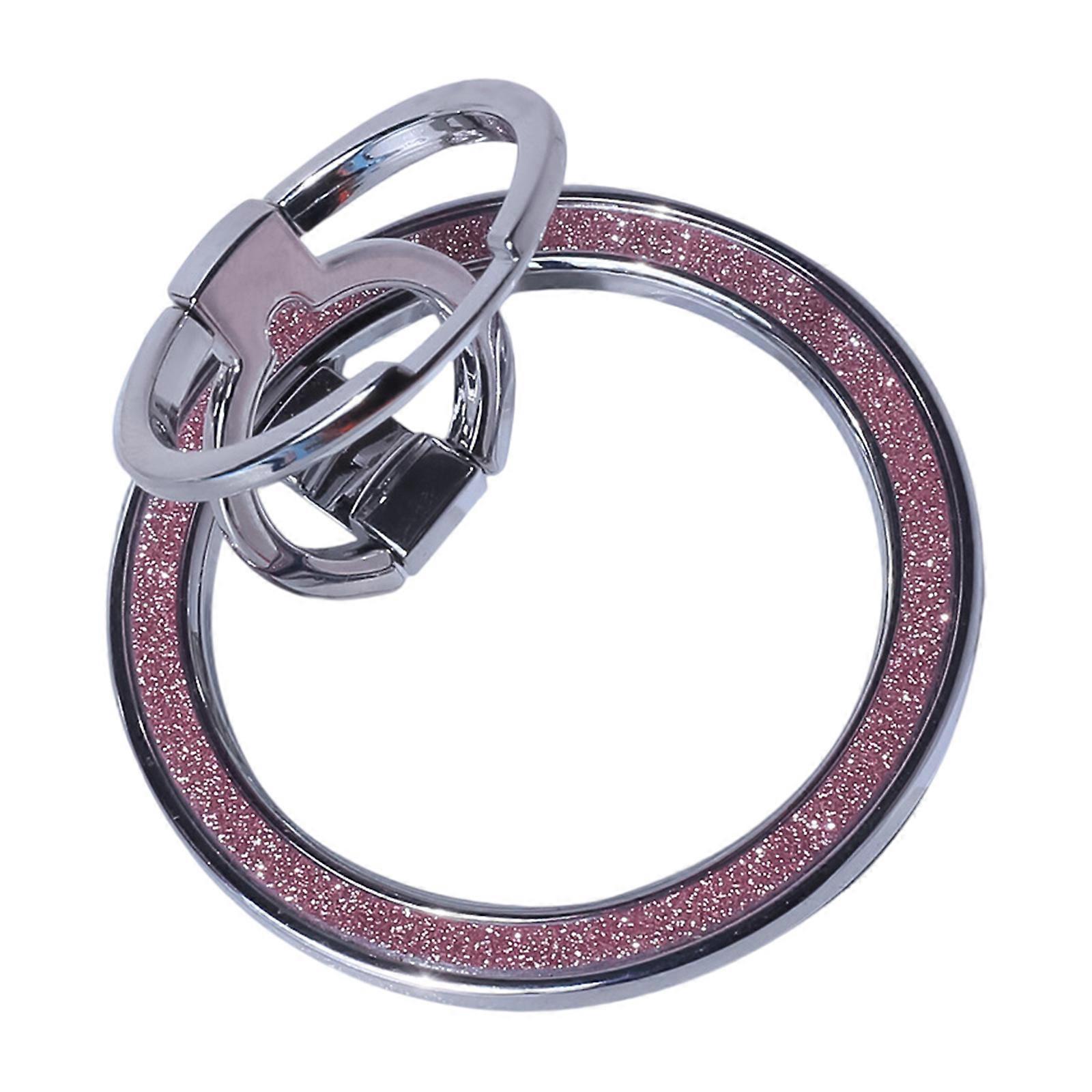 Magnetic Phone Rings Holder,Adjustable Phone Grip and Stand Foldable Removable Mobile Phone Bracket  Silver