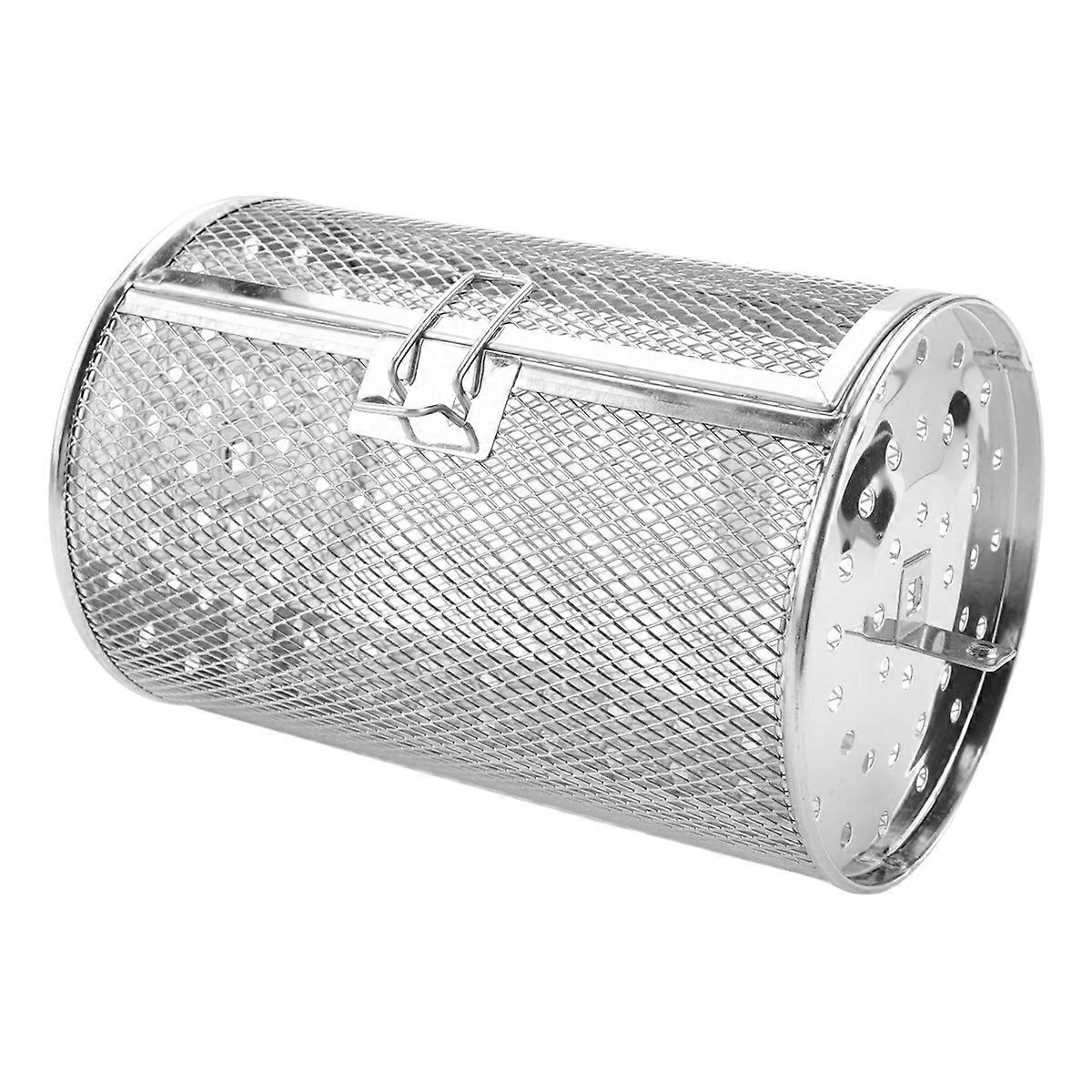 Stainless Steel Grill Roaster Drum Oven Basket Bakeware Oven Roast A