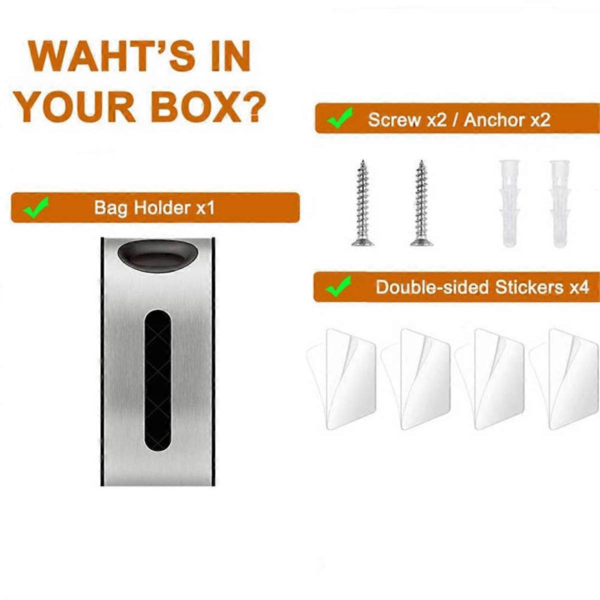 Wall Mount Plastic Bag Organizer, Plastic Grocery Bag Saver