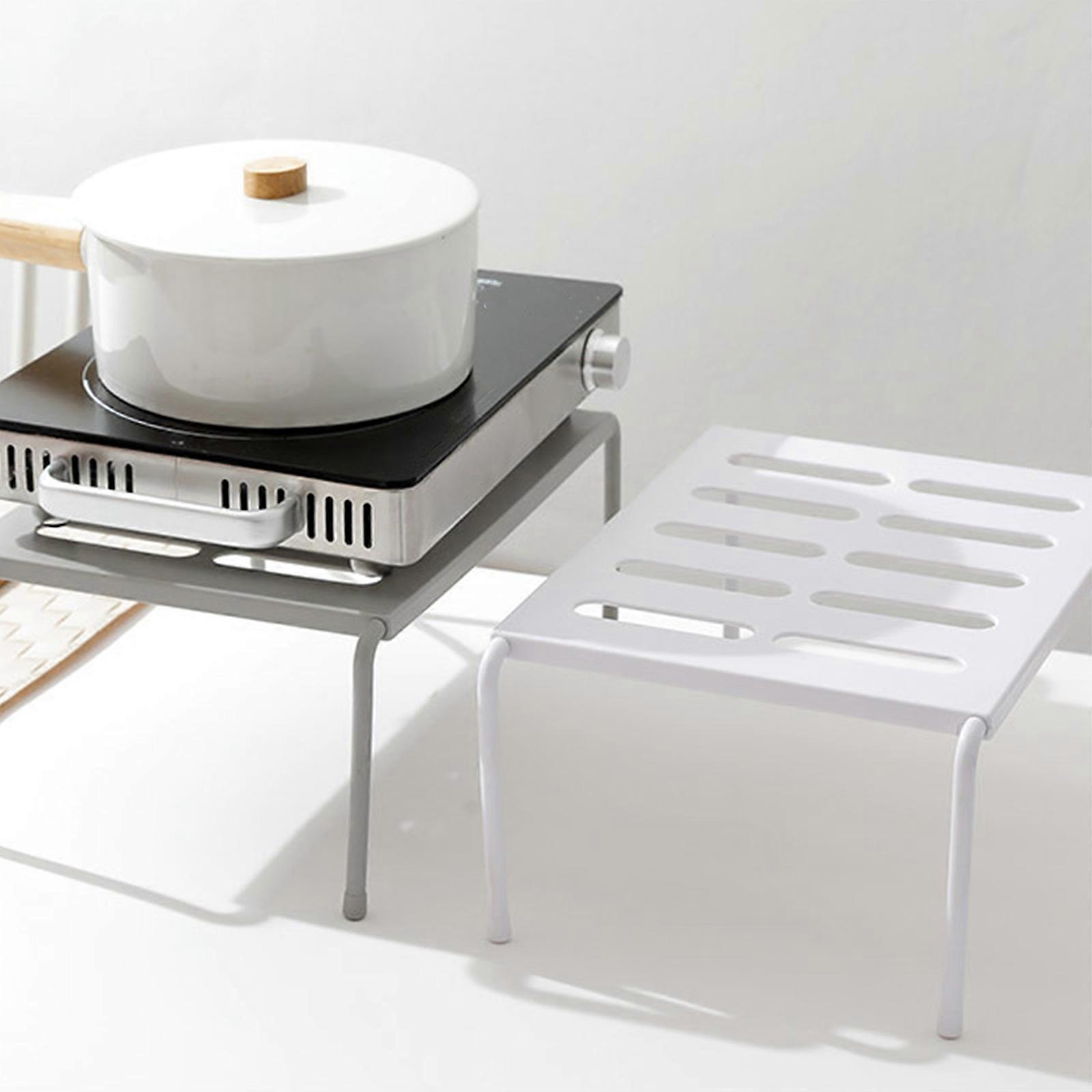 Expandable Stackable Kitchen Cabinet Storage Shelf, Countertop Shelf, Kitchen Cupboard Organizer for Dish Seasoning