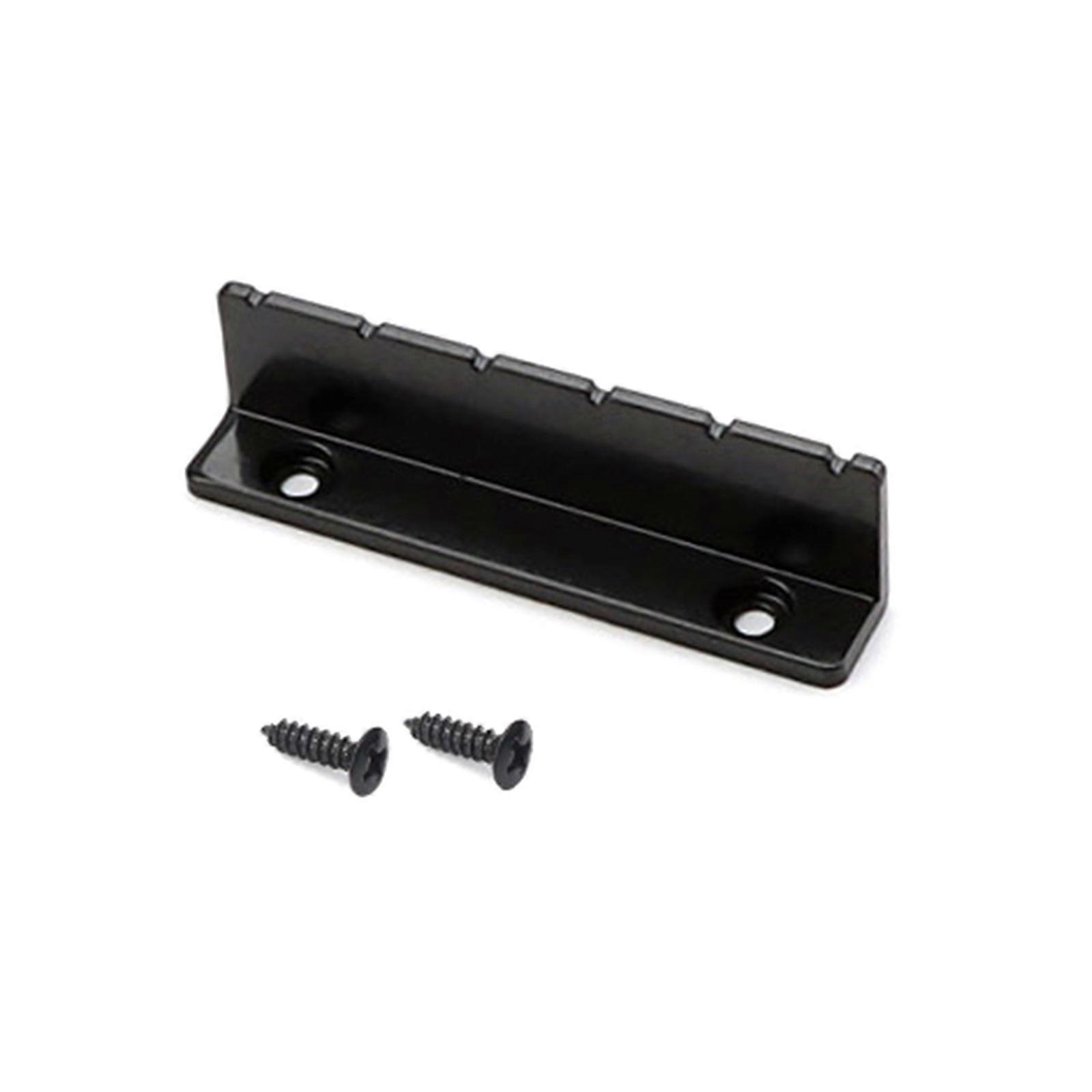 6 Strings Guitar Bridge Nut, Adjustable Metal Bridge Nut for 6 String L-Shaped Electric Guitar Replacement Accessories Black