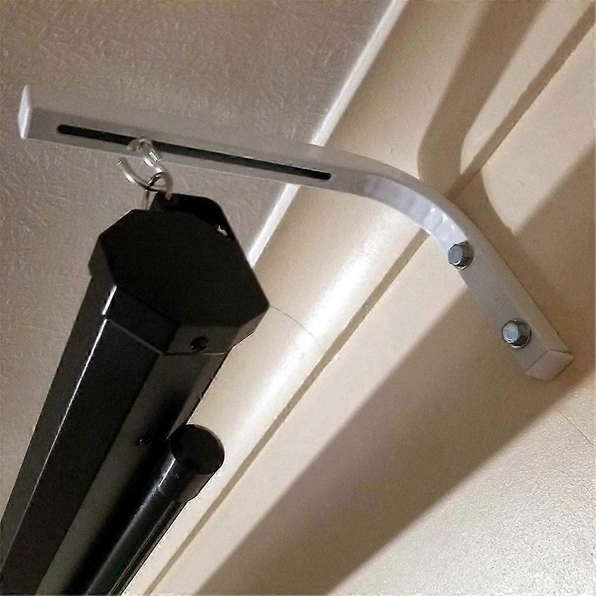 90 Degrees Projector Screen Wall Mount L-Brackets Projection Screen Hanger Adjustable Mount compatible with HD
