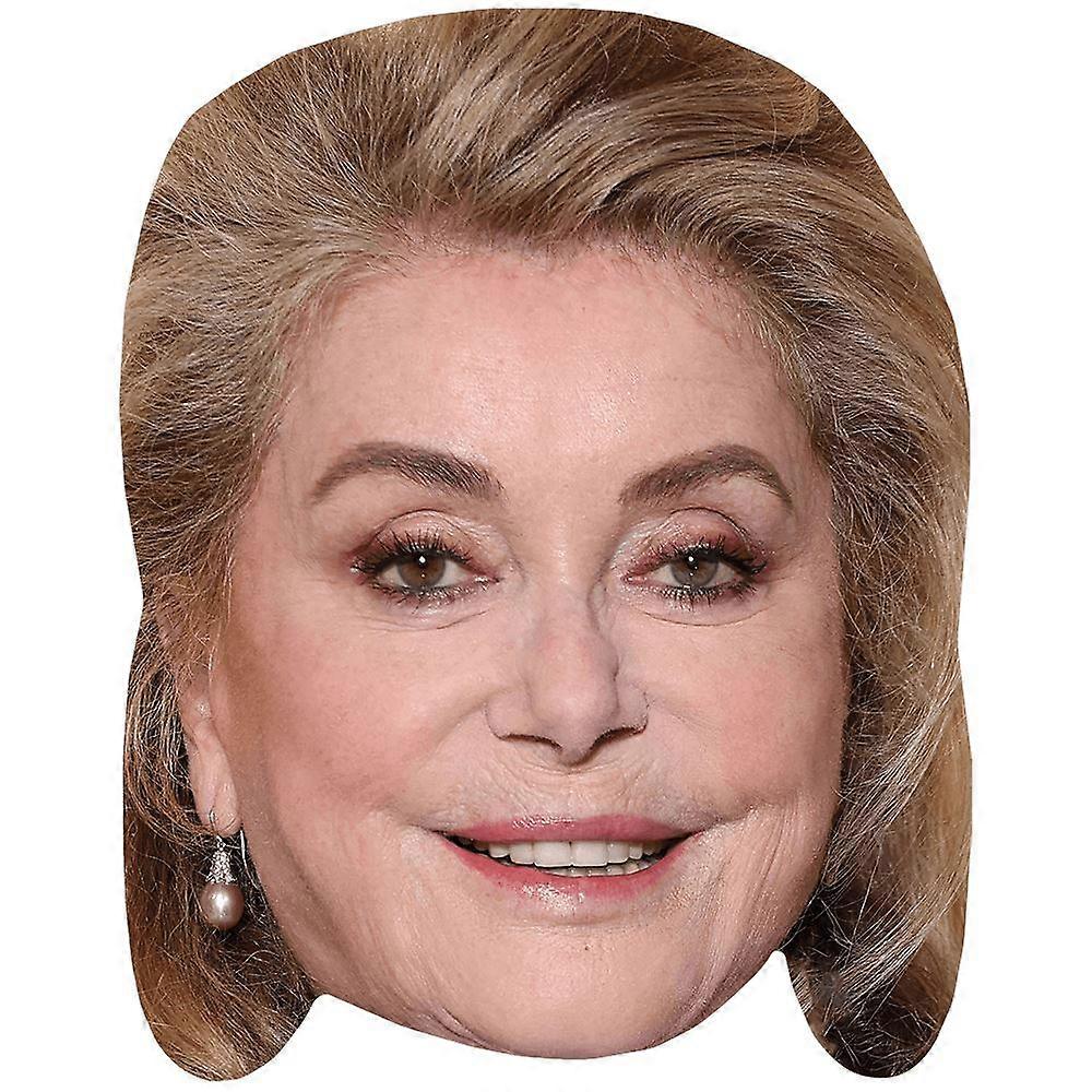 Catherine Deneuve (Smile) Celebrity Mask, Flat Card Face