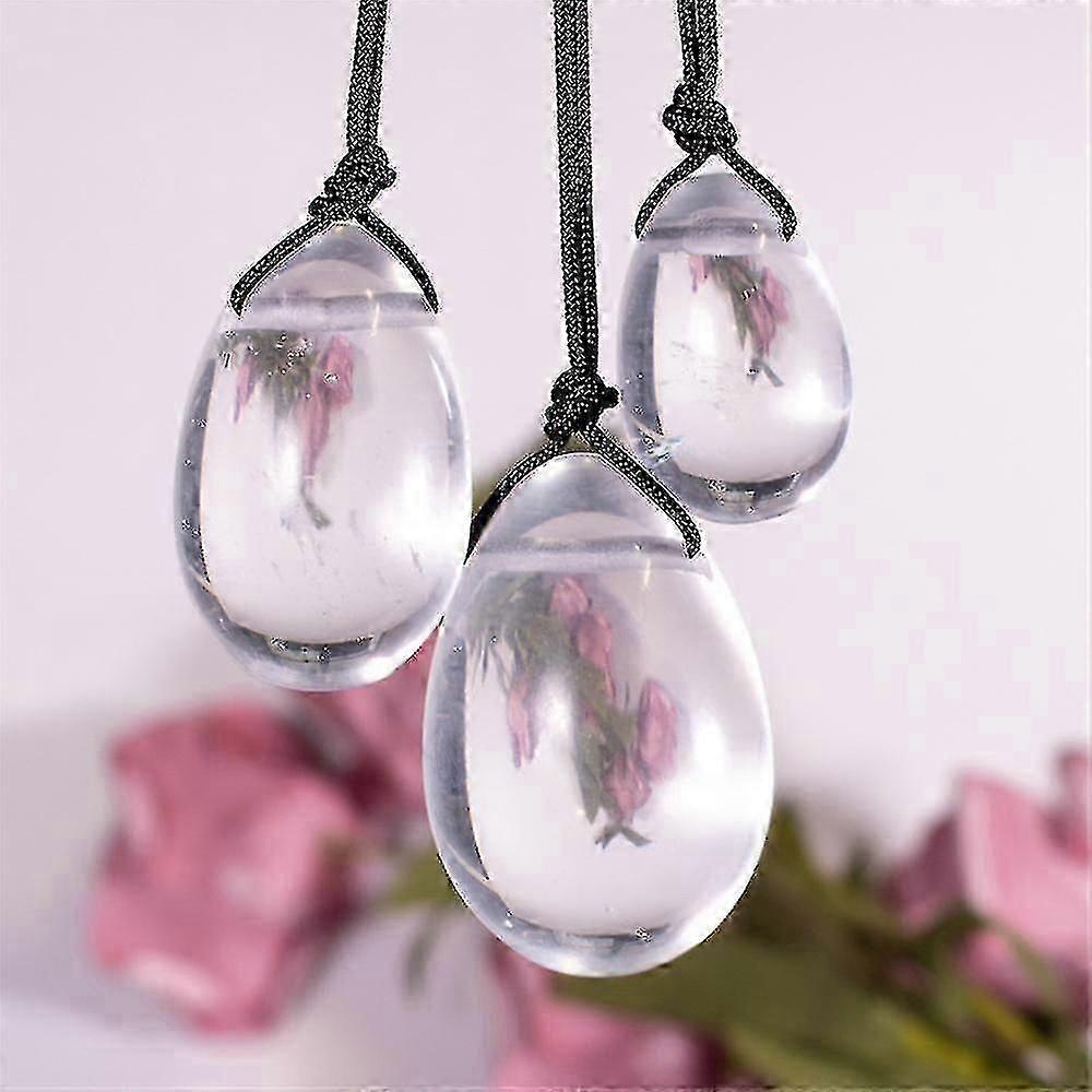 unbrand 1 ensemble naturel rose quartz rose yoni jade oeufs guérison cristal massage bâton pierre fe