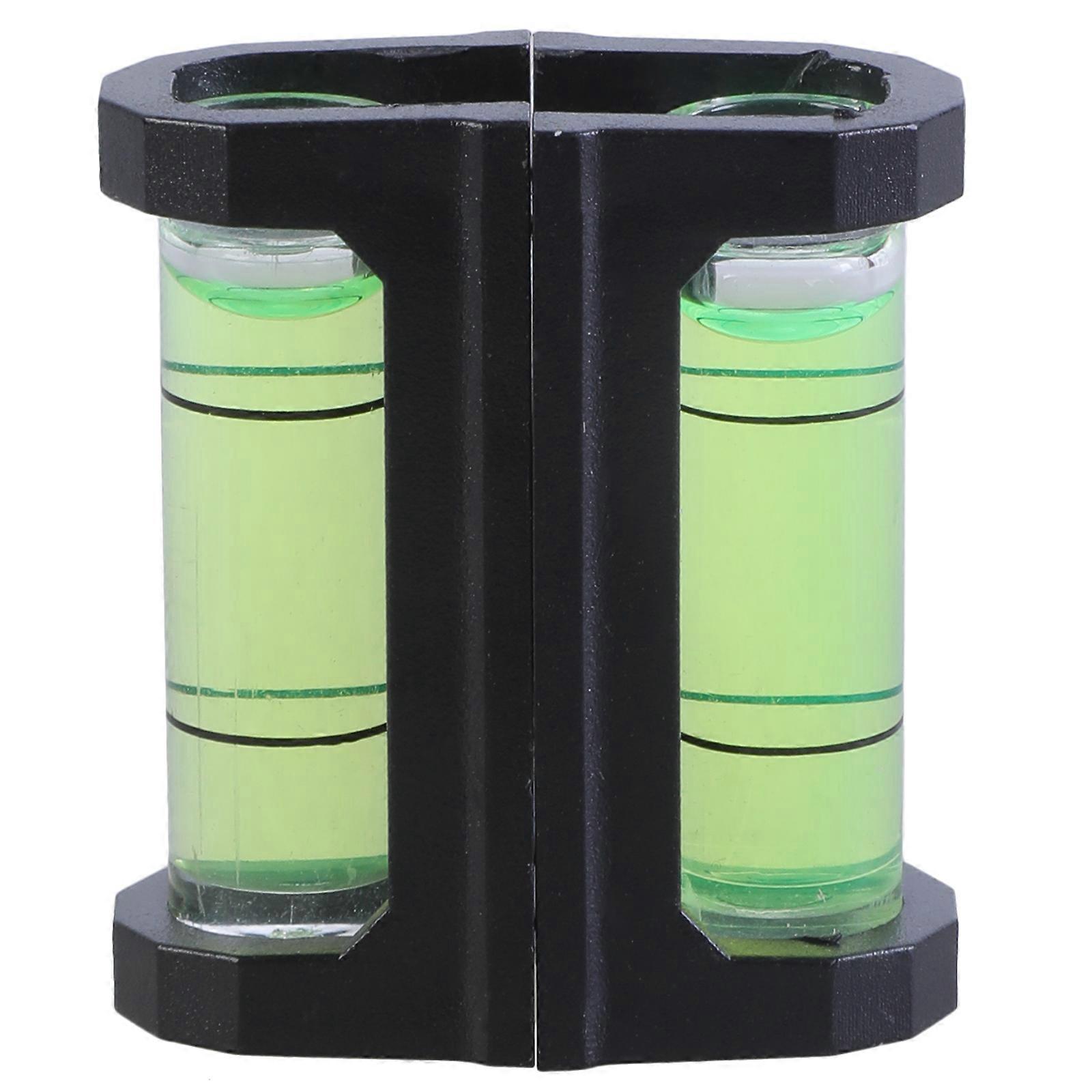 2pcs Glow Bubble Level Measuring Tool Engineering Leveling Measurement Tool with Magnetic Base Bubble Level  Green
