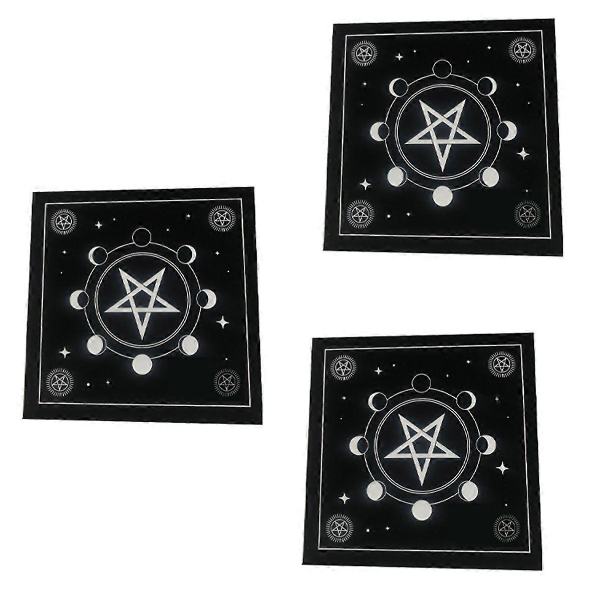 Typ B Tarot Tischdecke Samtmatte Tischdecke mit fünfzackigem Stern