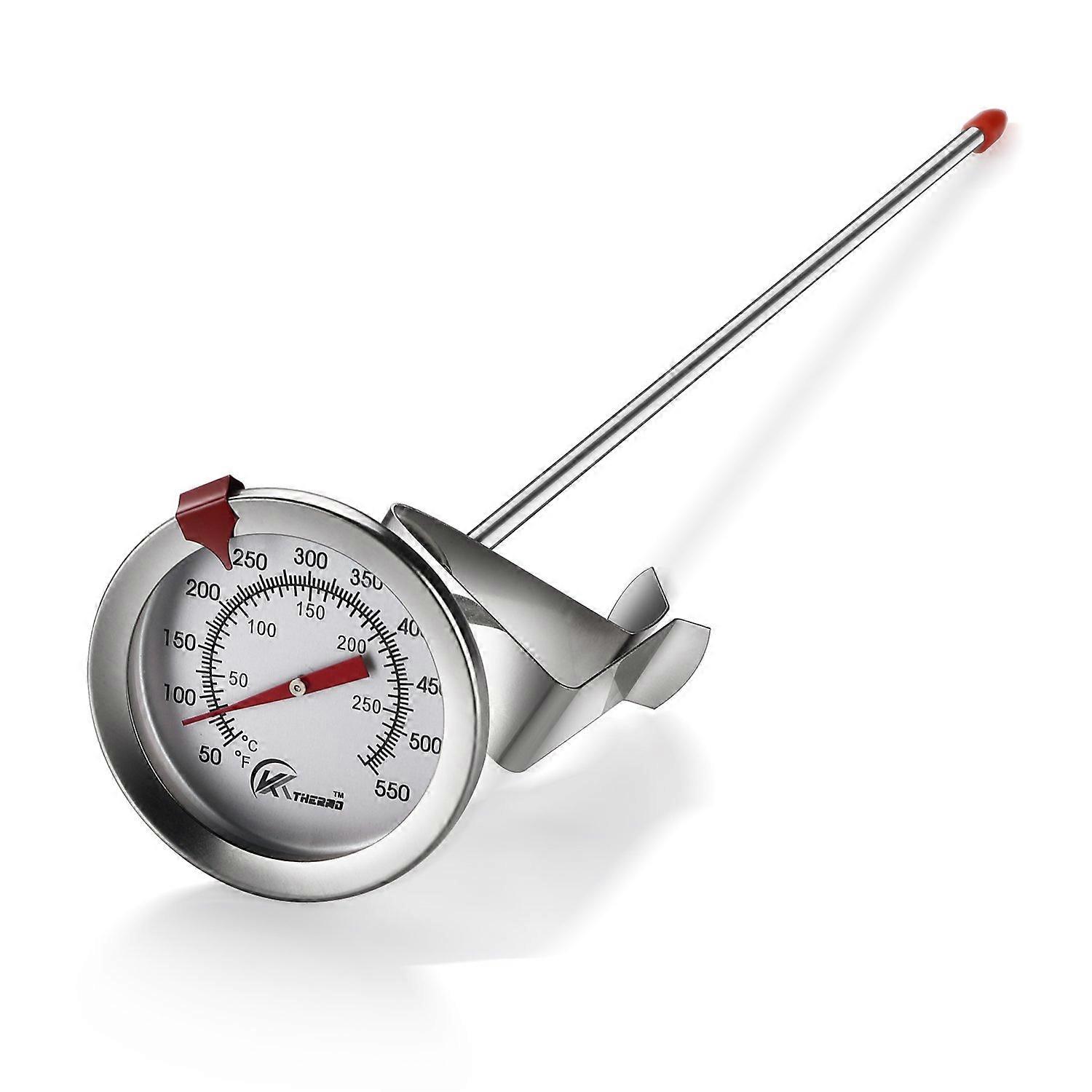 Instant Read Dial Candy Deep Fry Thermometer with Stainless Steel Stem for Turkey BBQ 12"
