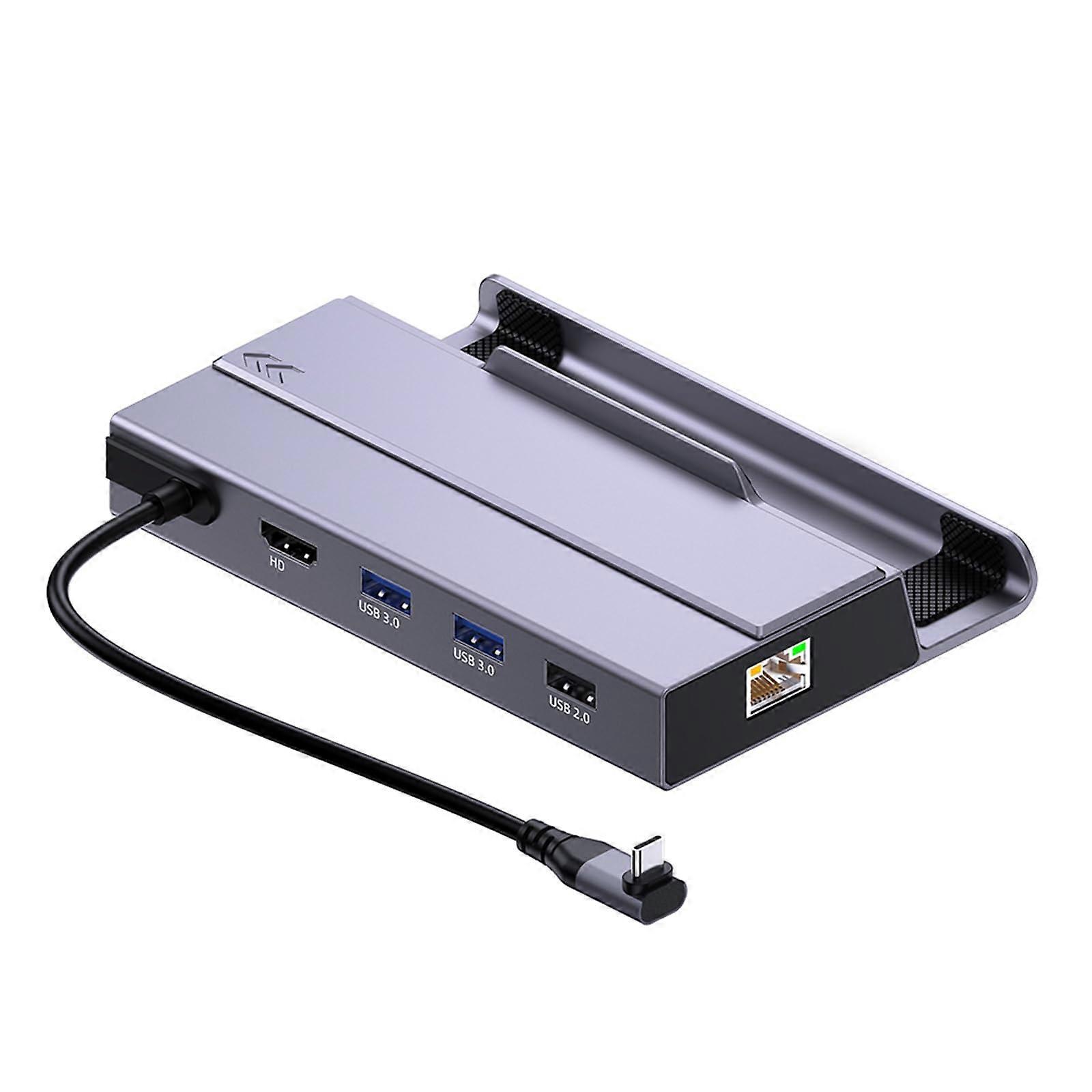 7in 1 Docking Station for X/SteamDeck with HDMI2.0 USB Port and Gigabit Ethernet Port