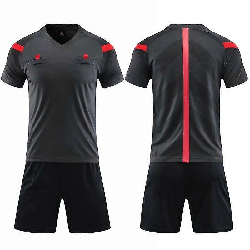 Quick Dry Men's 2-Piece Soccer Referee Uniform Set