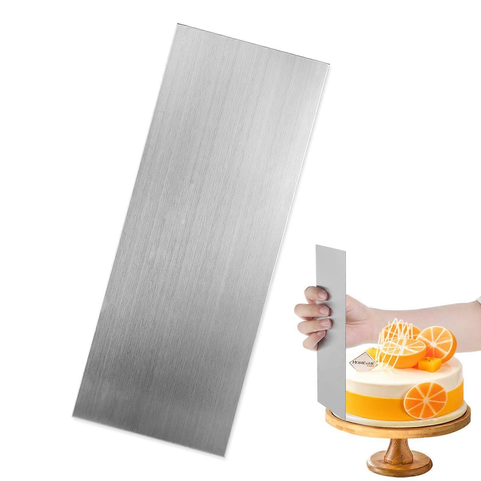 Stainless steel cake scraper 8.86 inch cake scraper cake smooth metal scraper