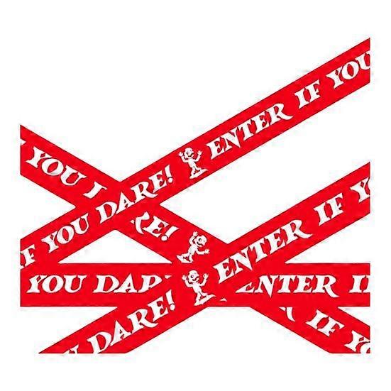 Halloween Warning Tape Outdoor Danger Warning Line Decoration Window Hanging Banner Scary Haunted House
