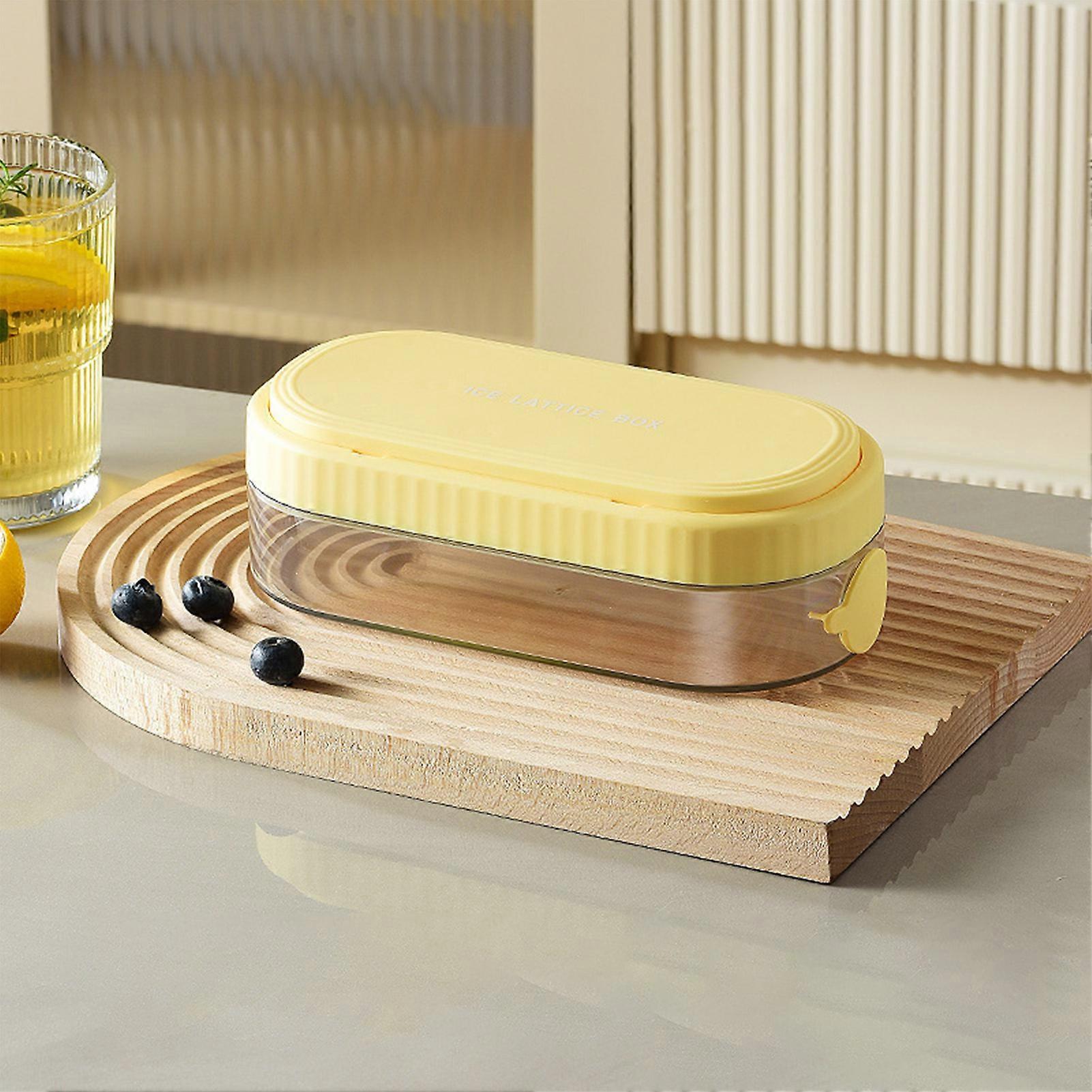 Plastic Press Type Ice Cube Tray Reusable Safe Ice Mold Making Tool