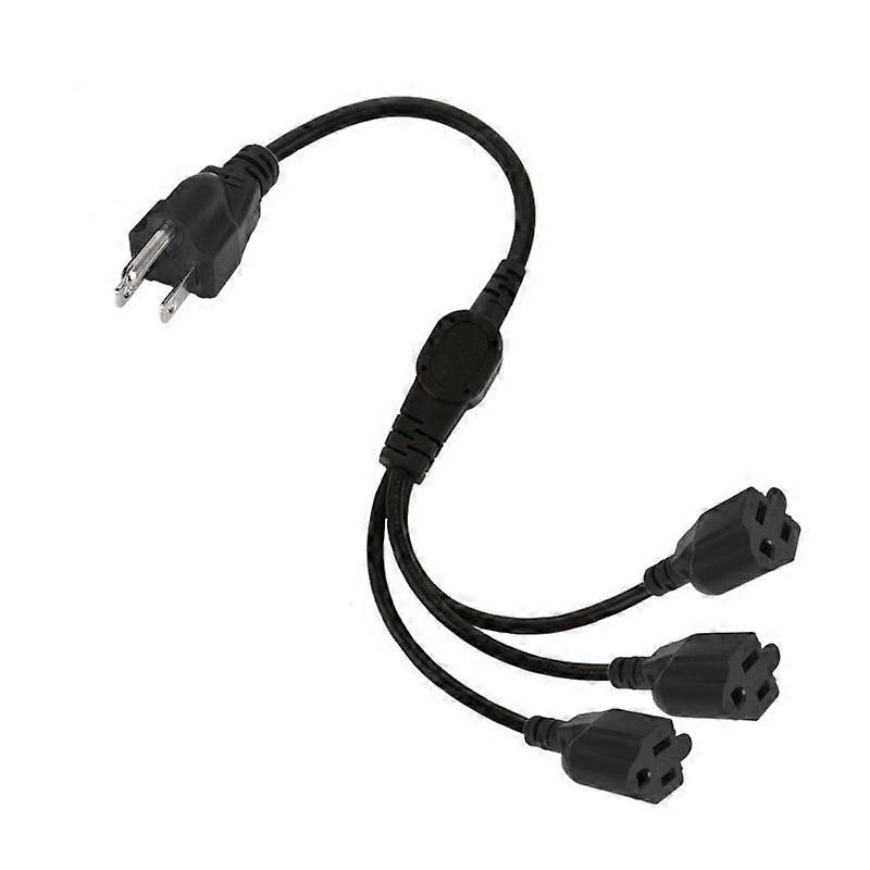 Reliable 2/3 Prong 1 to 2/3 Way Splitter Extension Connect Multiple Appliances