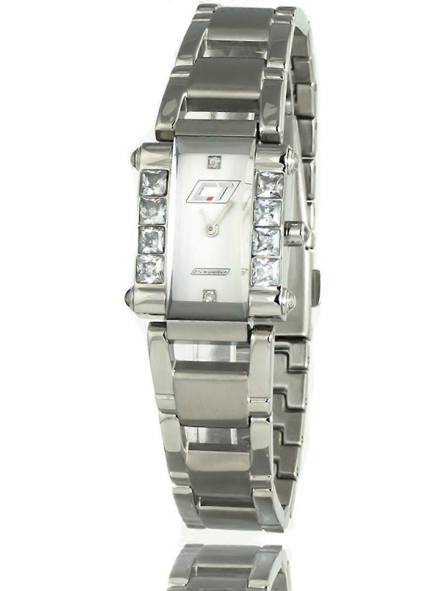 Chronotech sølv rustfrit stål CC7040LS-06M dameur