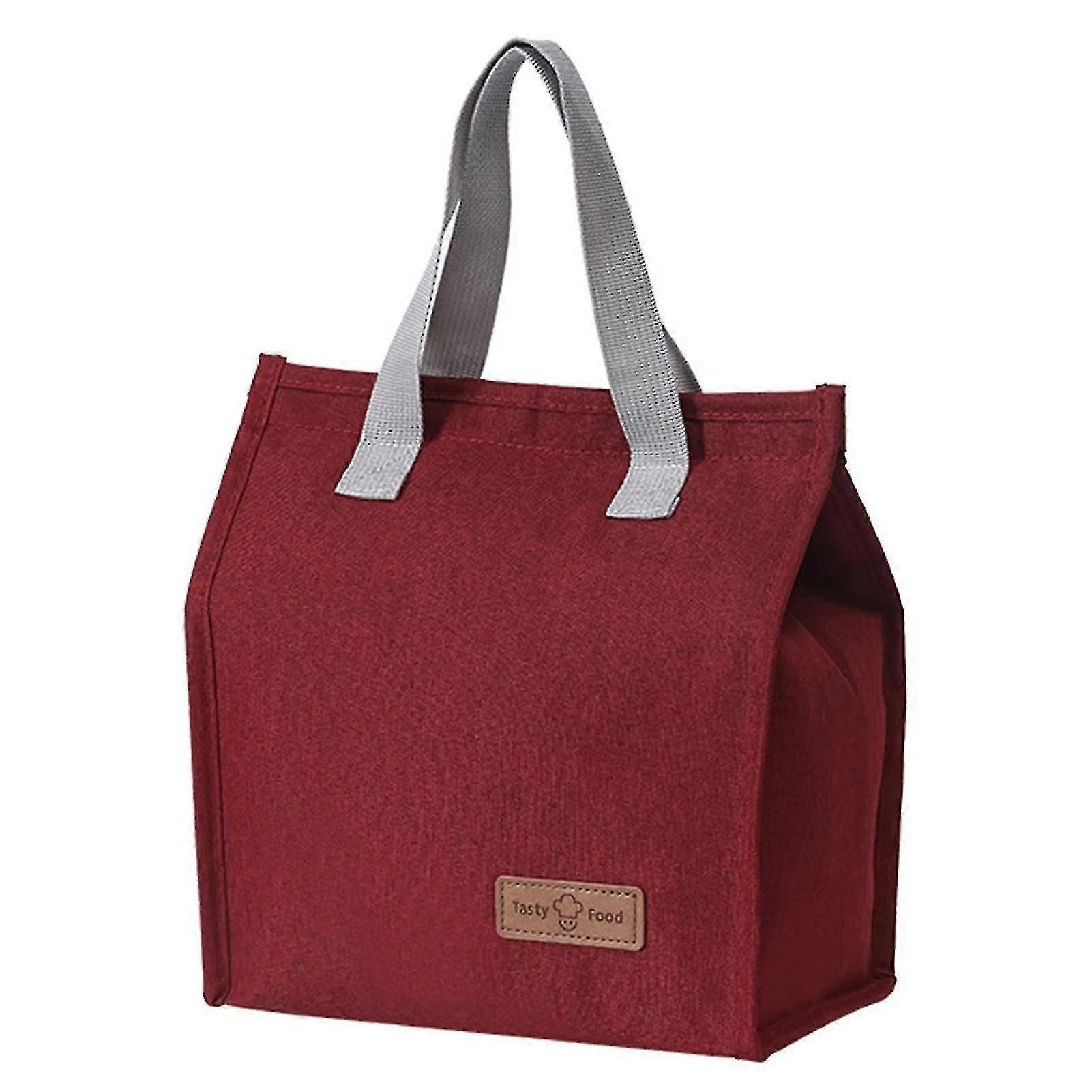 Insulated Bento Bag Lunch Bag Waterproof Lunch Food Tote Heavy Duty Hook Loop Closure