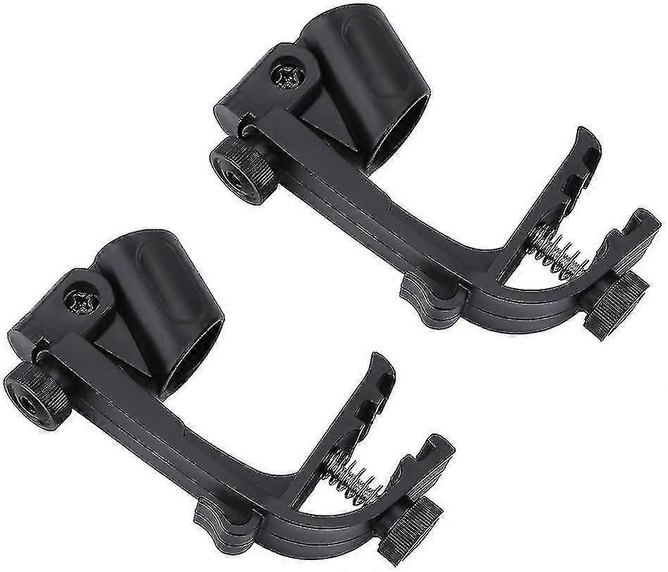 Drum Microph Clips, 2 Pcs Adjable Drum Hoop Clip Microph Clip H (bl