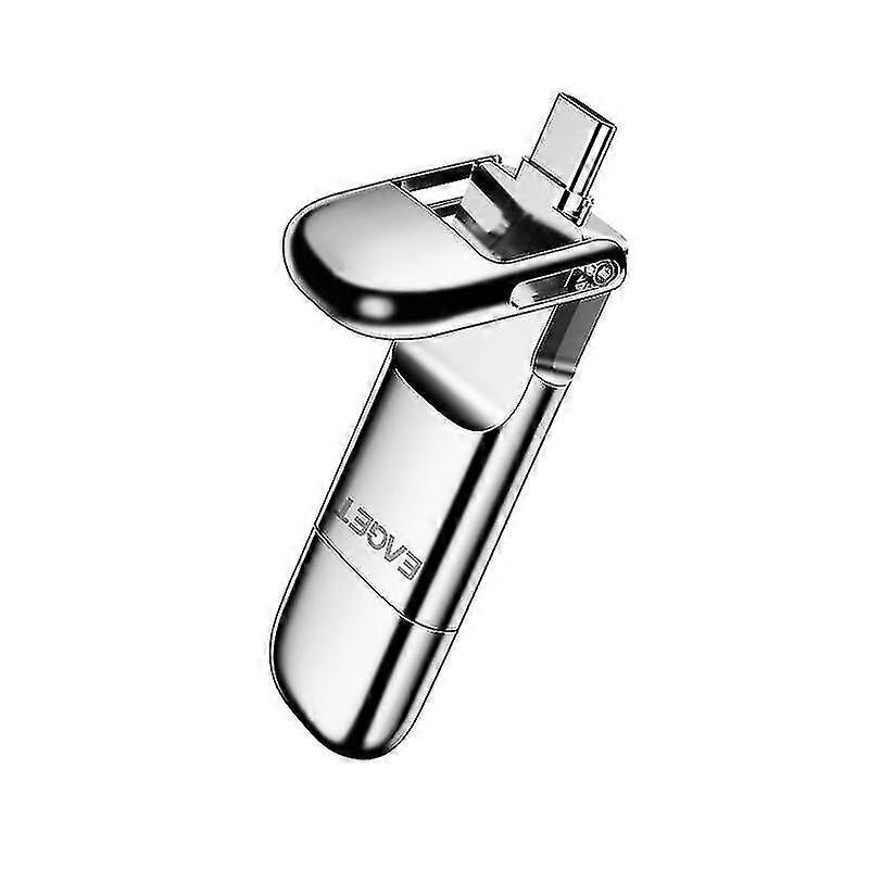 EAGET SU10 SSD USB Flash Drive 256GB Solid State U Disk USB 3.1 Type-C Dual Ports Memory Stick