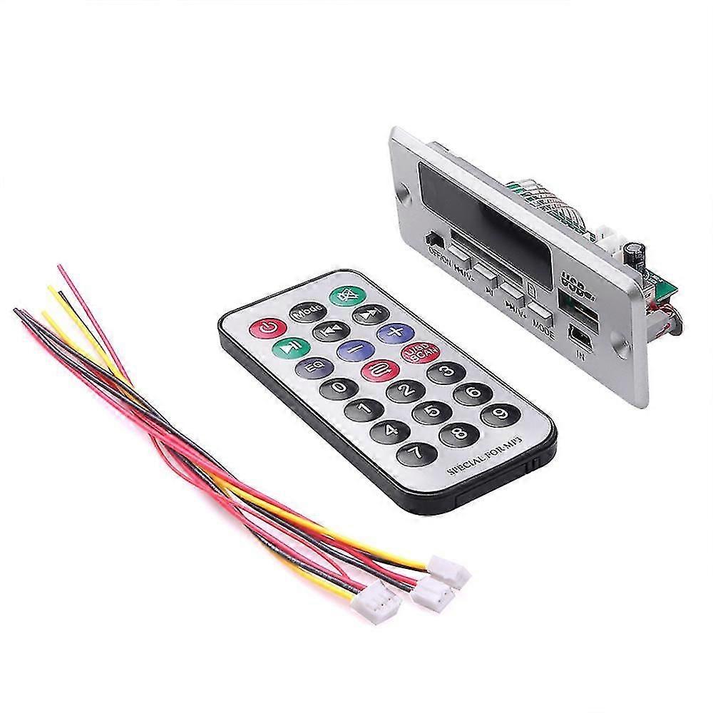 Bluetooth5.0 MP3 Decoding Board Module Wireless Car USB MP3 Player TF Card Slot / USB / FM / Remote