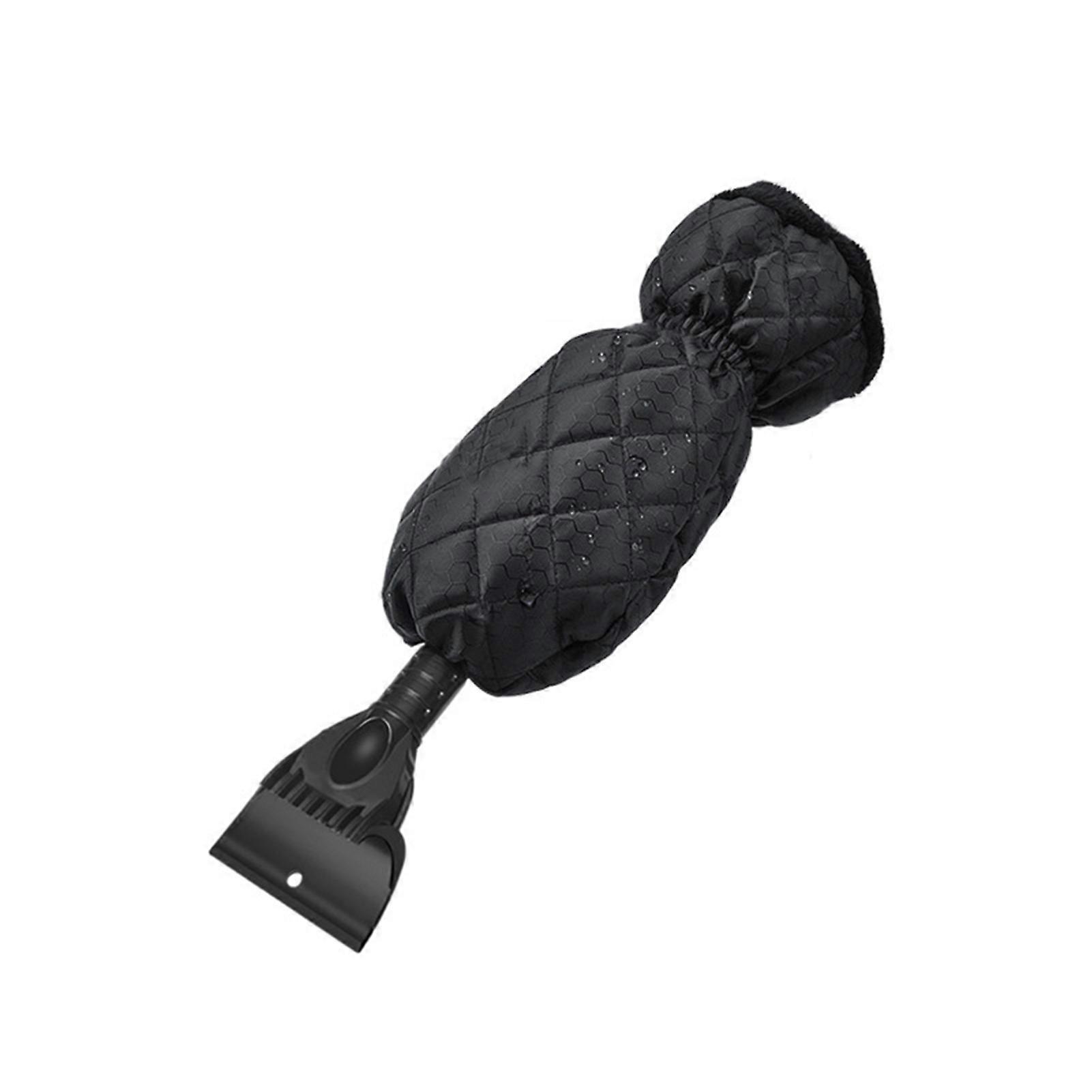 Waterproof Ice Scraper with Gloves - Warm, Adjustable Windshield Scraper for All Hands