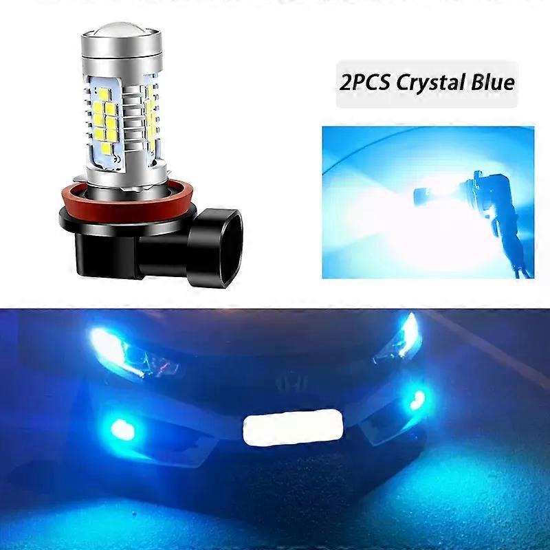 2Pcs Car CANbus LED Fog Light BulbS Halogen Replacement Lamp For Infiniti FX45 2006 2007 2008 White/Ice Blue High Brightness