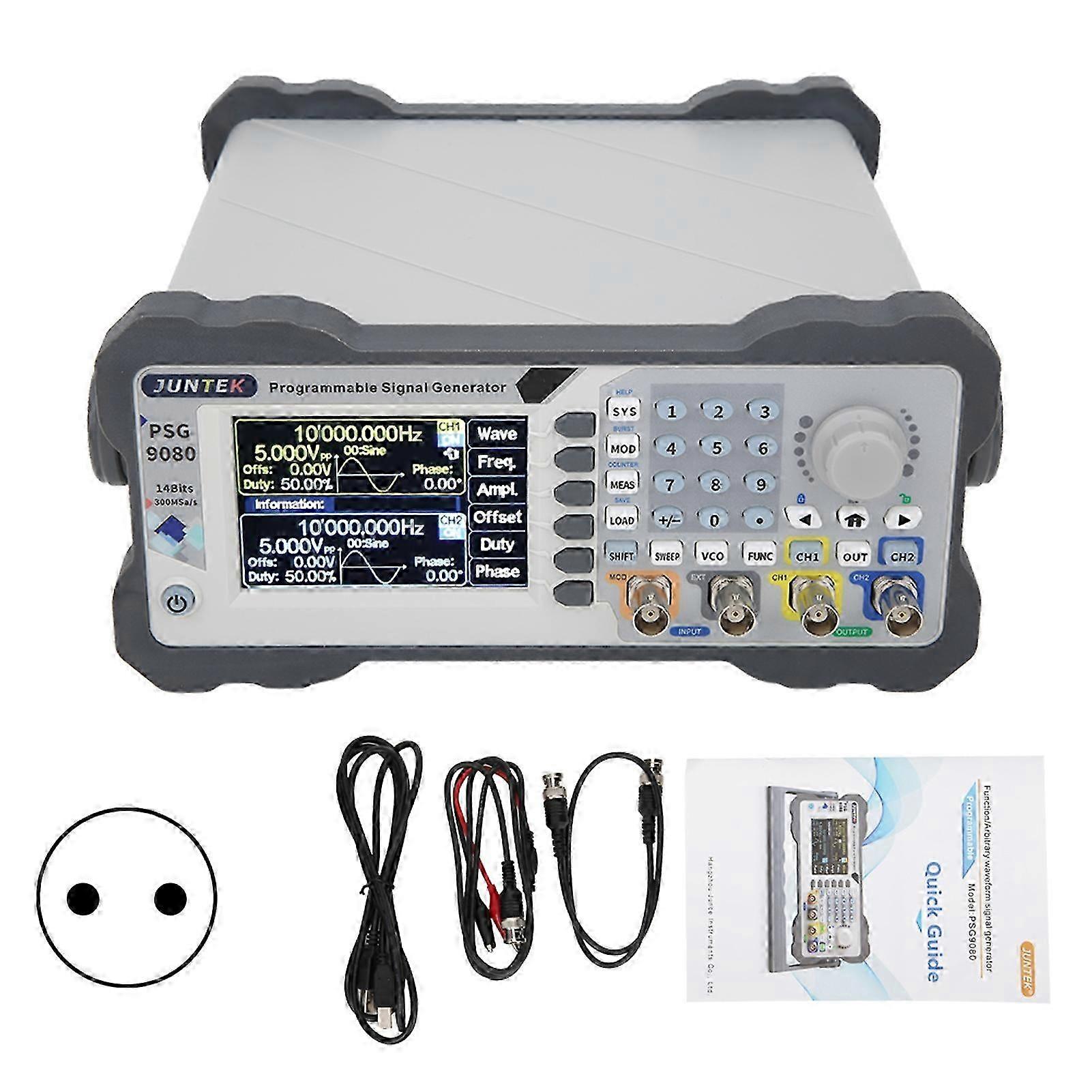 Psg9080 80mhz Programmable Dual Channel Arbitrary Waves Generator Signal Amplitude Modulationeu 220v