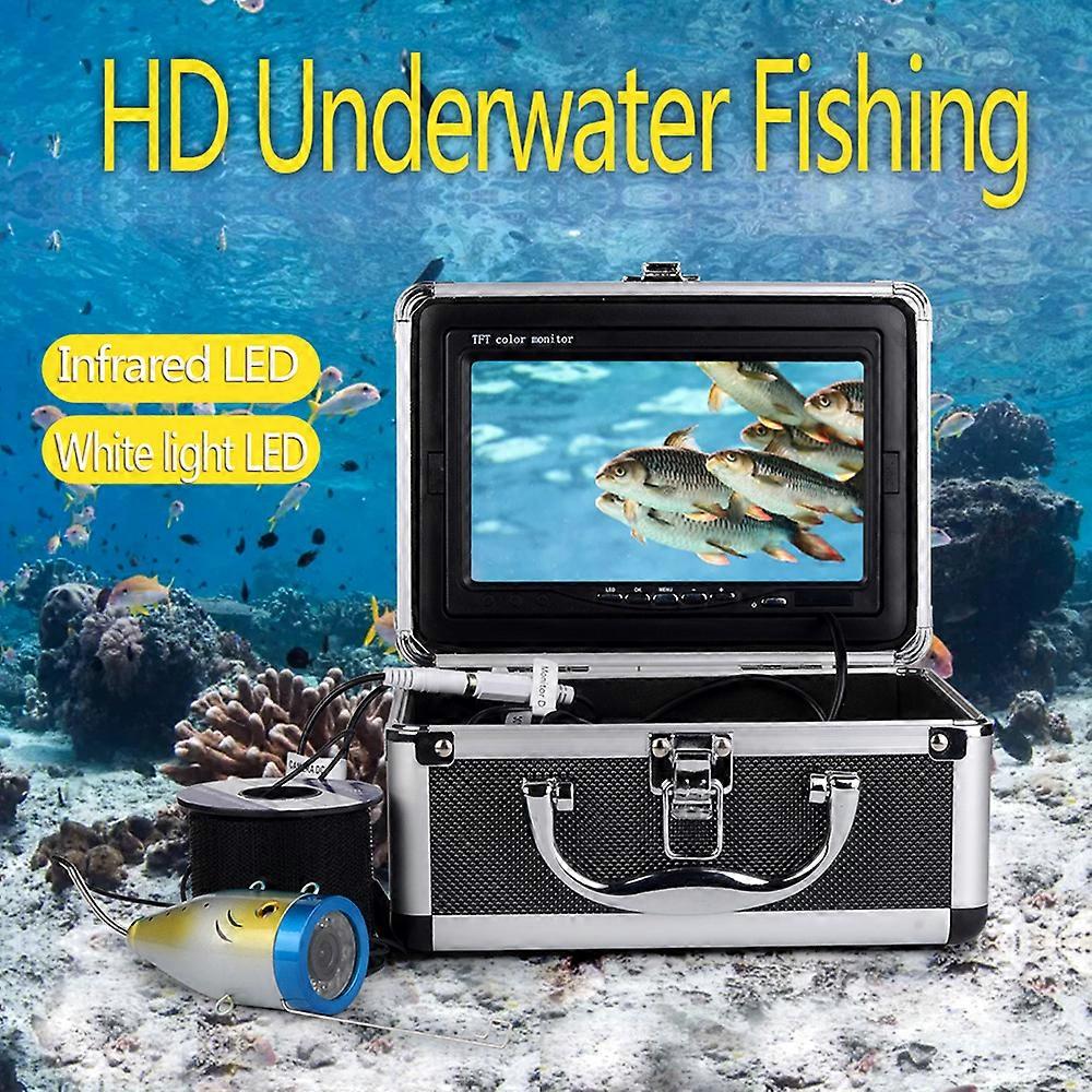 Camera with 7'' Color LCD Monitor IP68 Waterproof Underwater Viewing System for Lake and Sea Fishing