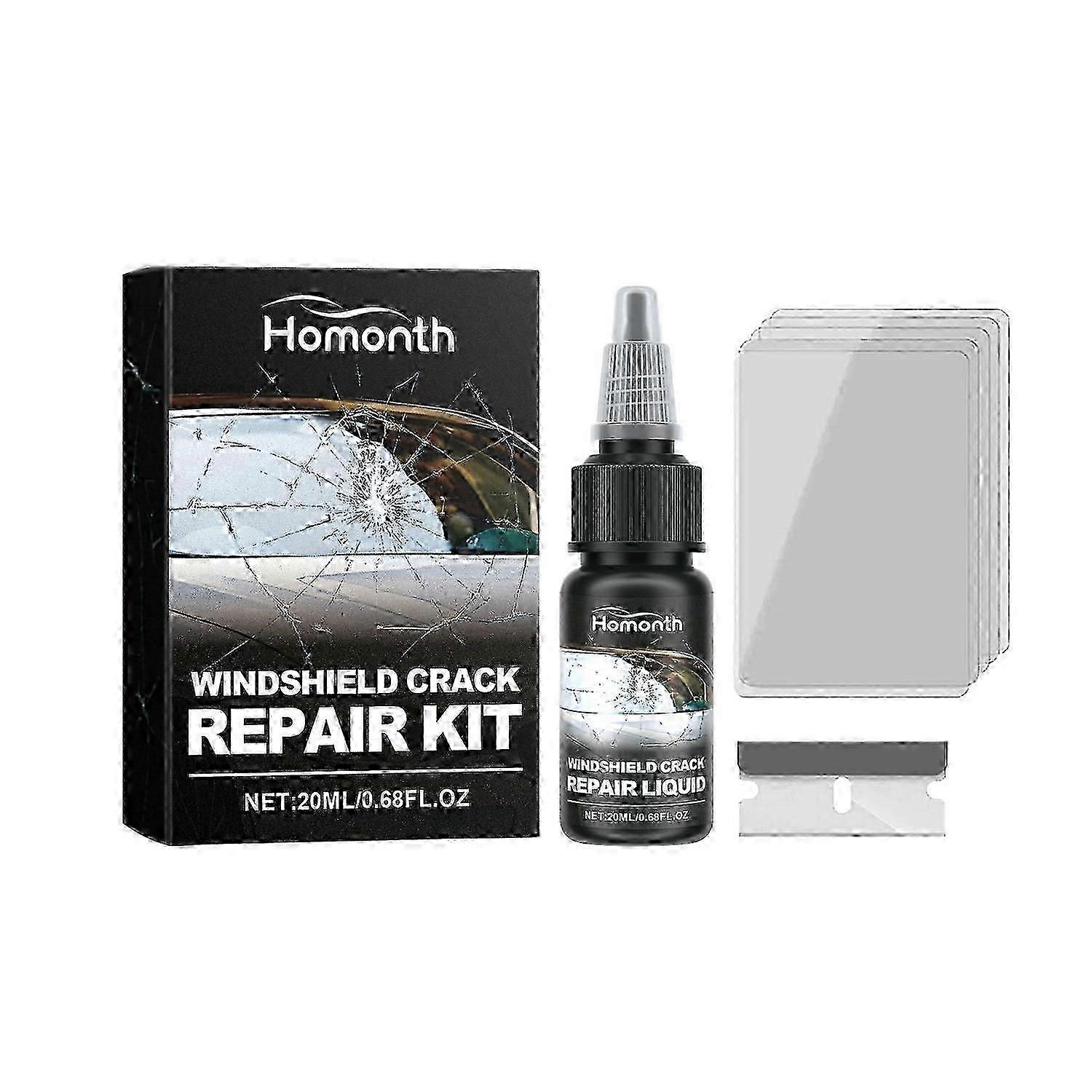 HOMONTH κιτ επισκευής ρωγμών γυαλιού Clear Vision αυτοκίνητο παρμπρίζ Nano επισκευή υγρό κιτ