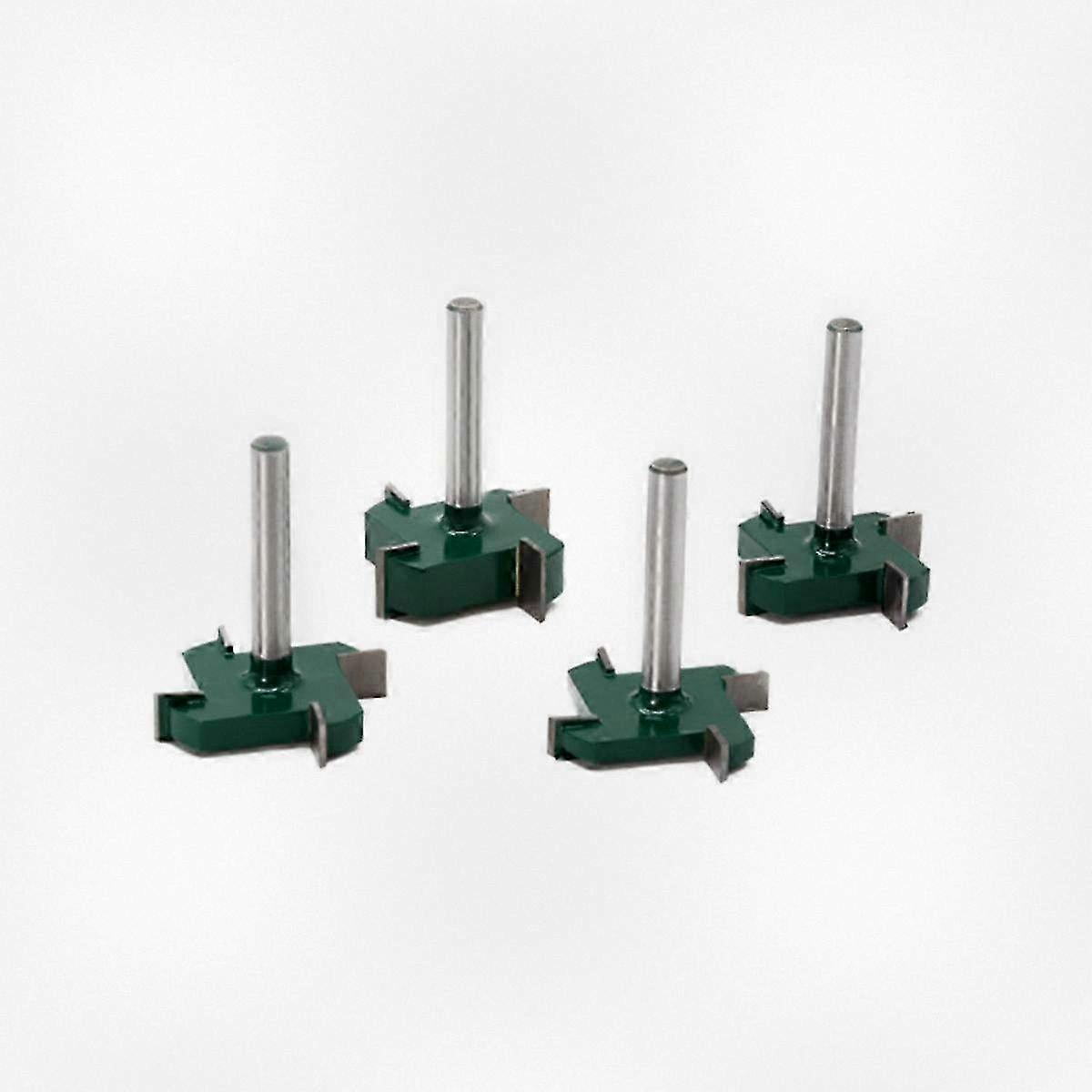 4PCS CNC Spoilboard Surfacing Router Bits, 1/4 Inch Slab Carbide Flattening Router Bit Set for Various Brands