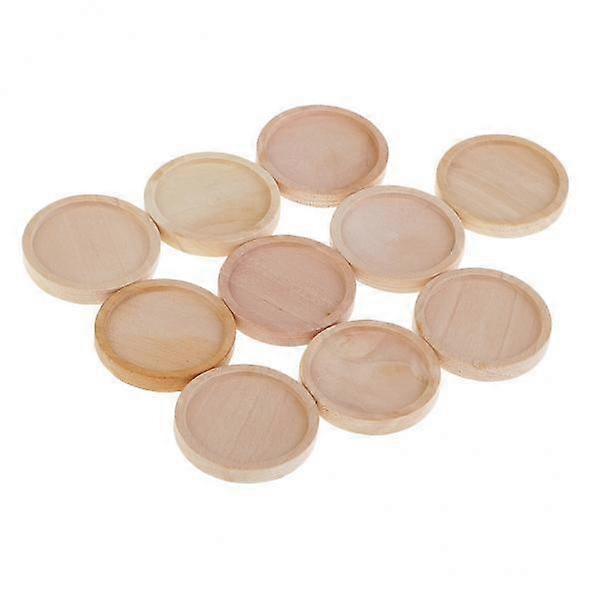 0 Pcs Base Support round Setting Base Charm Cabochon Wood